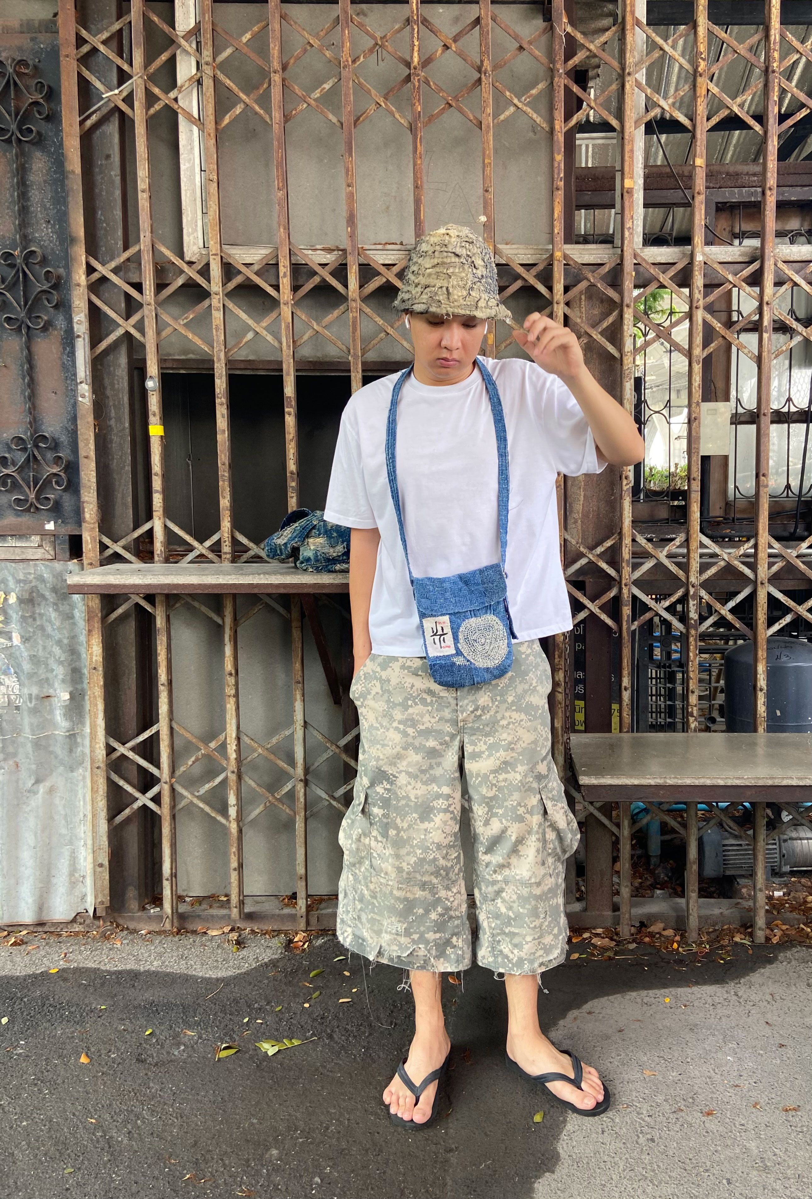 Japanese Brand 1/1 boro bucket hat Size ONE SIZE - 4 Thumbnail