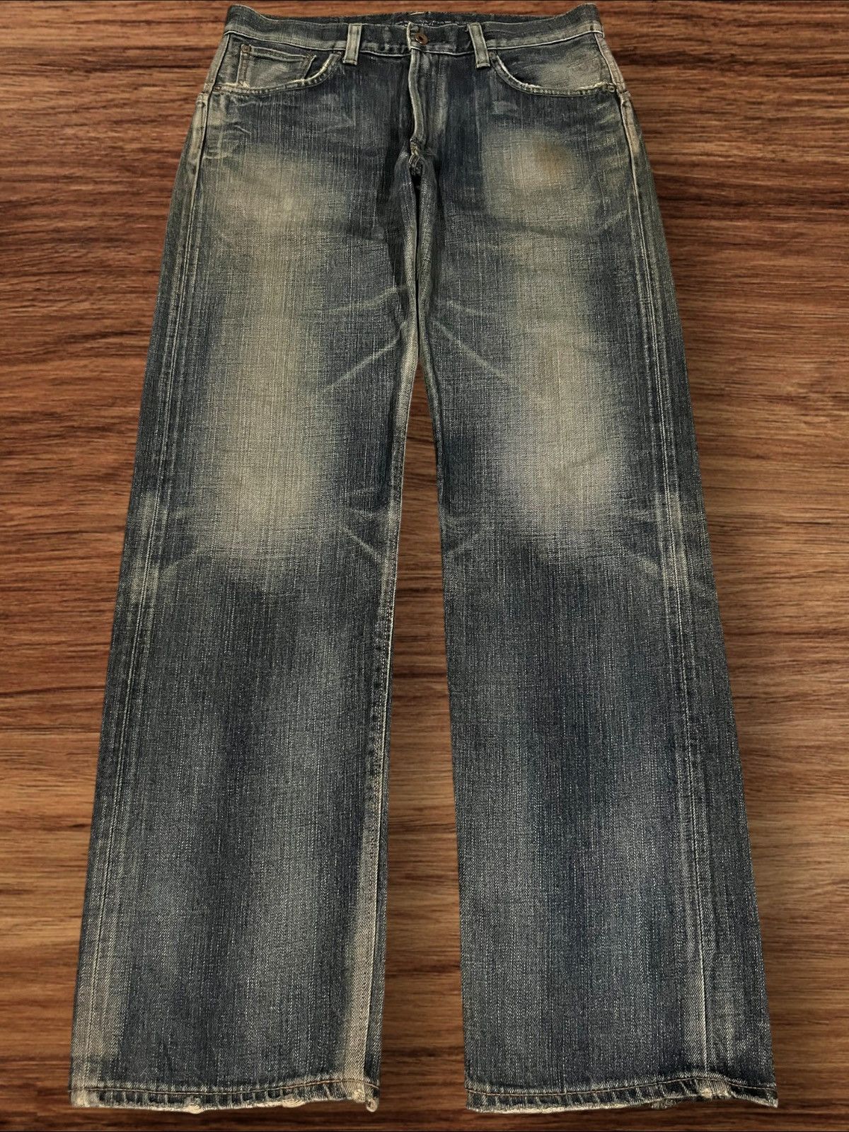 Edwin Edwin 505 “Mission” Series Wide Straight Leg Selvedge Jeans Size US 34 / EU 50 - 1 Thumbnail