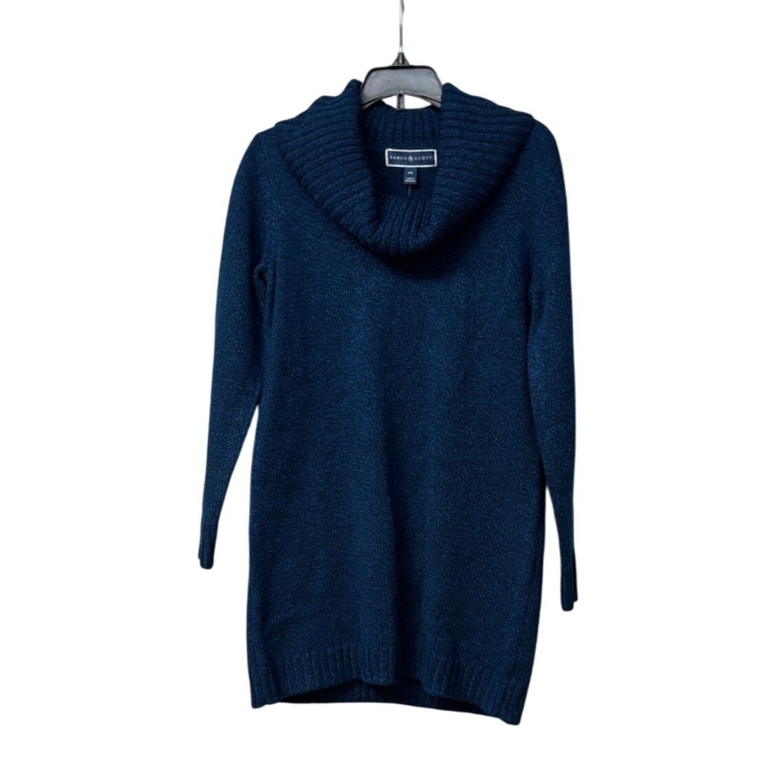 Other Karen Scott Women's Cowl Neck Tunic Sweater Teal Lake Marled Size ONE SIZE - 10 Thumbnail