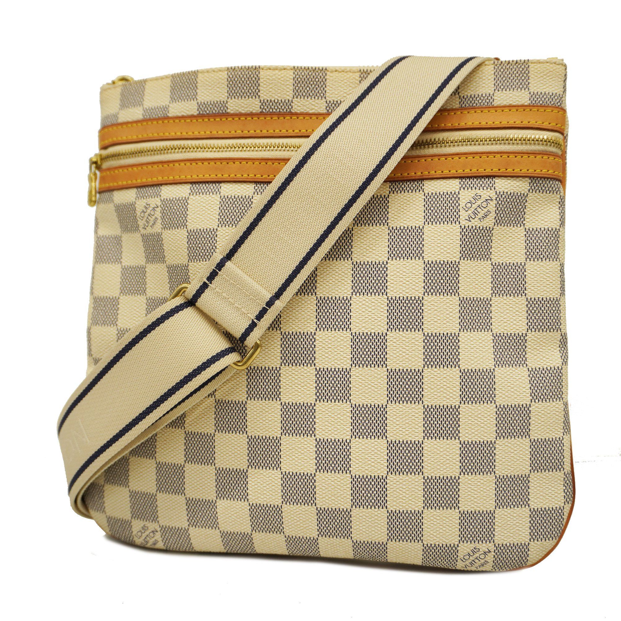 Auth Louis Vuitton Damier Azur Pochette Bosphore N51112 Women's