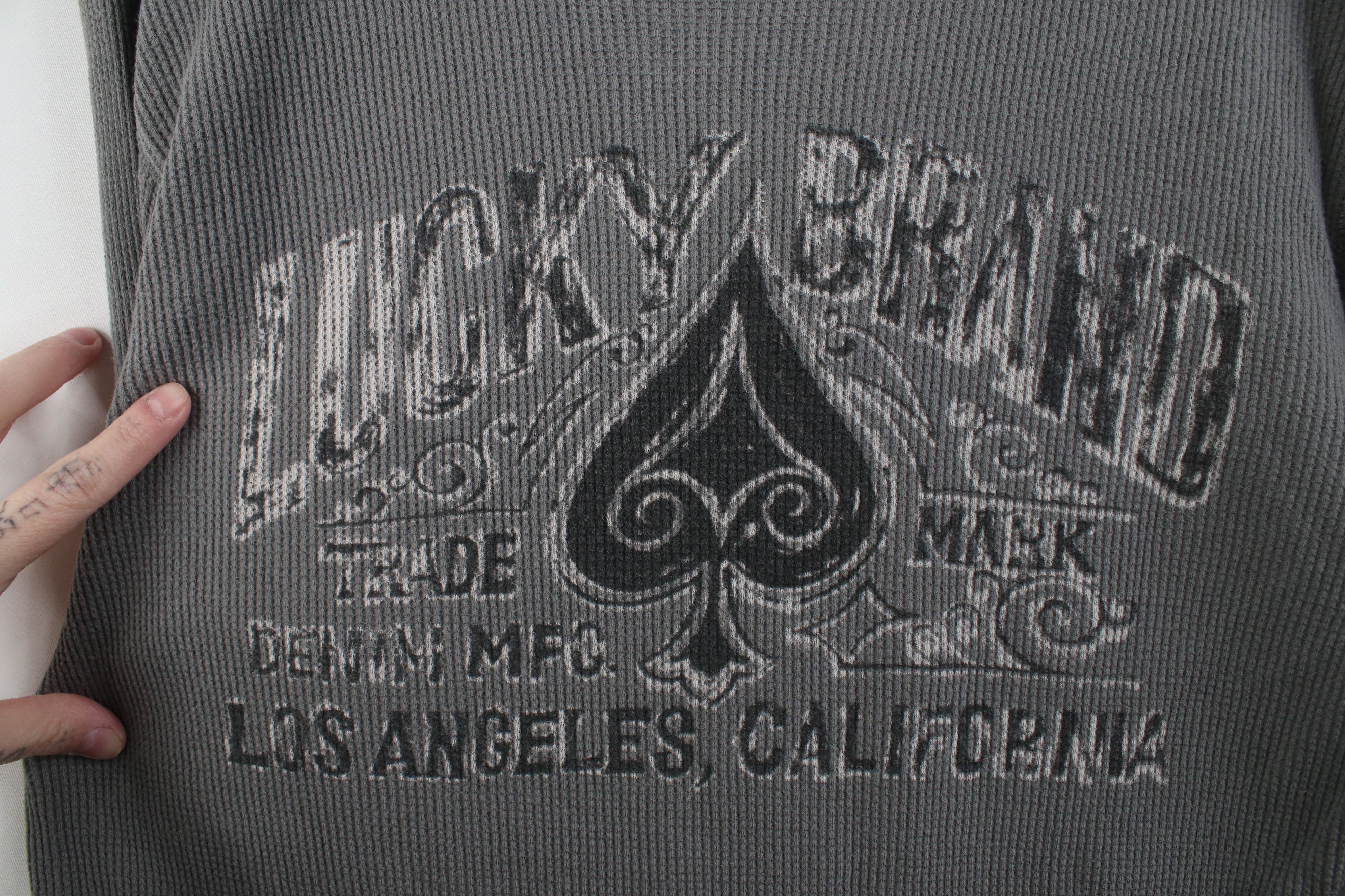 Lucky Brand Vintage Lucky Brand Thermal Waffle Knit Long Sleeve T-Shirt Size US M / EU 48-50 / 2 - 4 Thumbnail