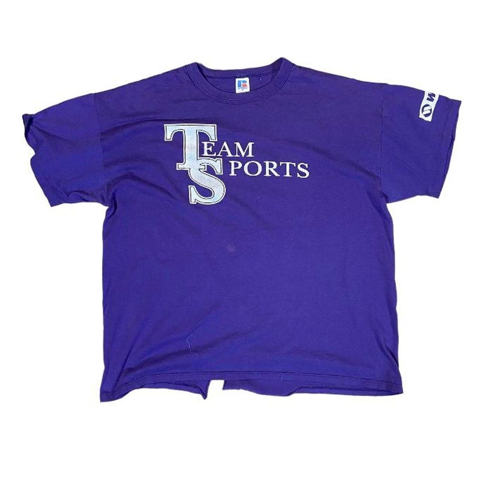 Russell Athletic 90s purple russell athletics tee Size US XL / EU 56 / 4 - 1 Thumbnail
