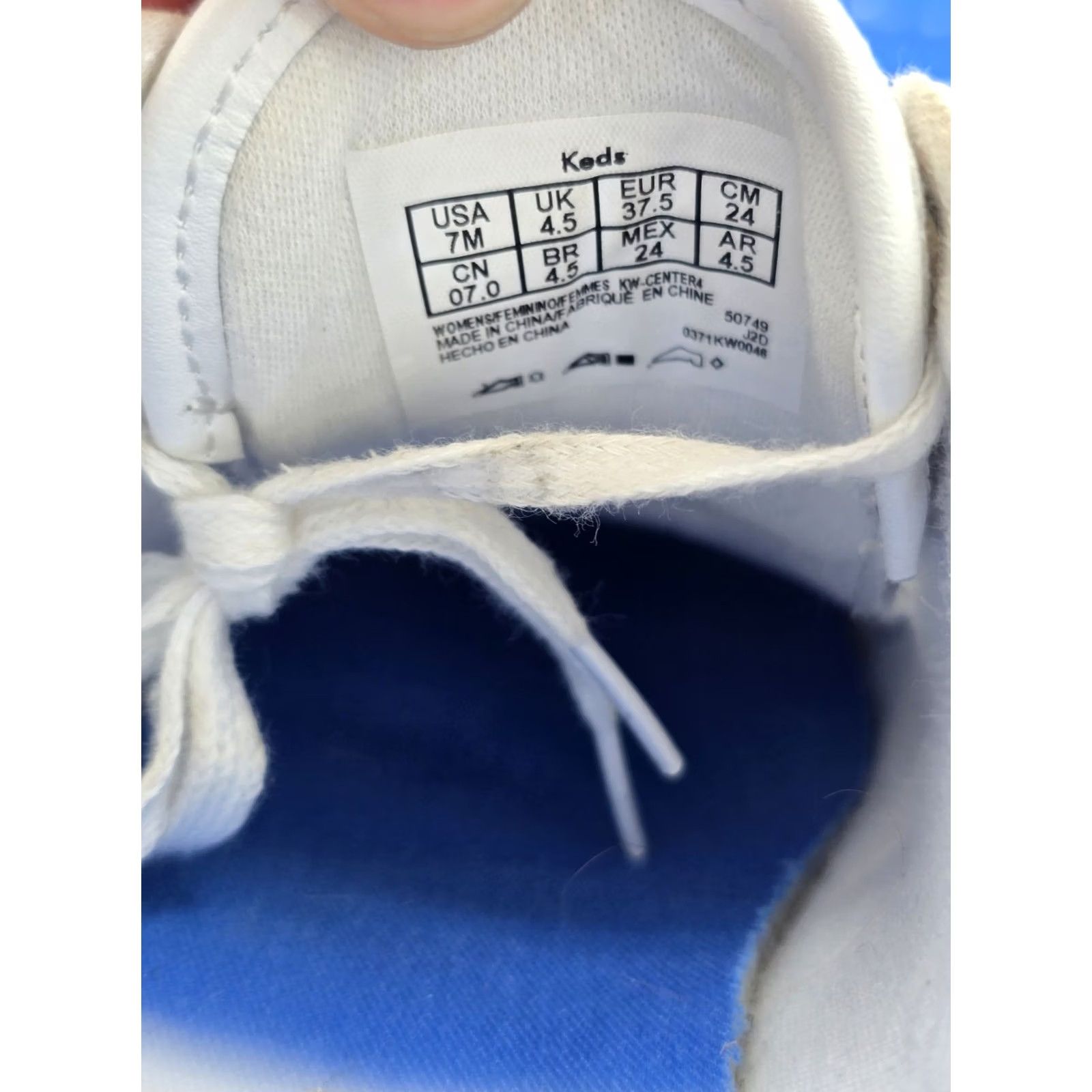 Keds Keds Women's Center4-100 White Leather Sneakers US 7M - Used Good Size US 4 / IT 34 - 6 Thumbnail