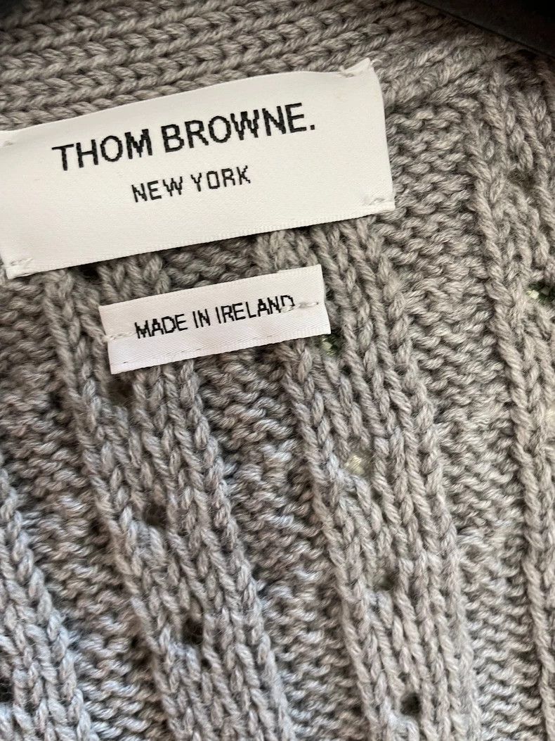 Thom Browne Thom Browne Knitted overcoat Size S / US 4 / IT 40 - 4 Thumbnail
