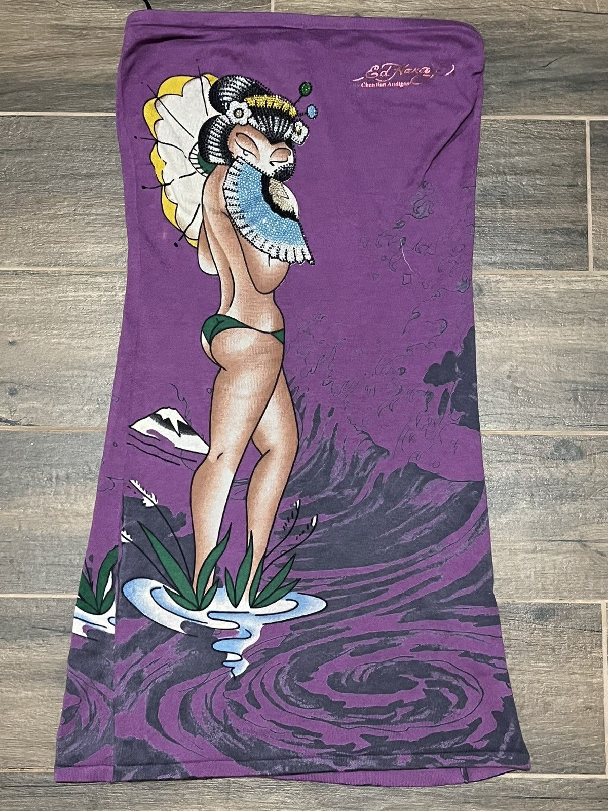 Christian Audigier × Ed Hardy × Vintage ED HARDY by Christian Audigier Y2K Mini dress Size XS / US 0-2 / IT 36-38 - 1 Thumbnail
