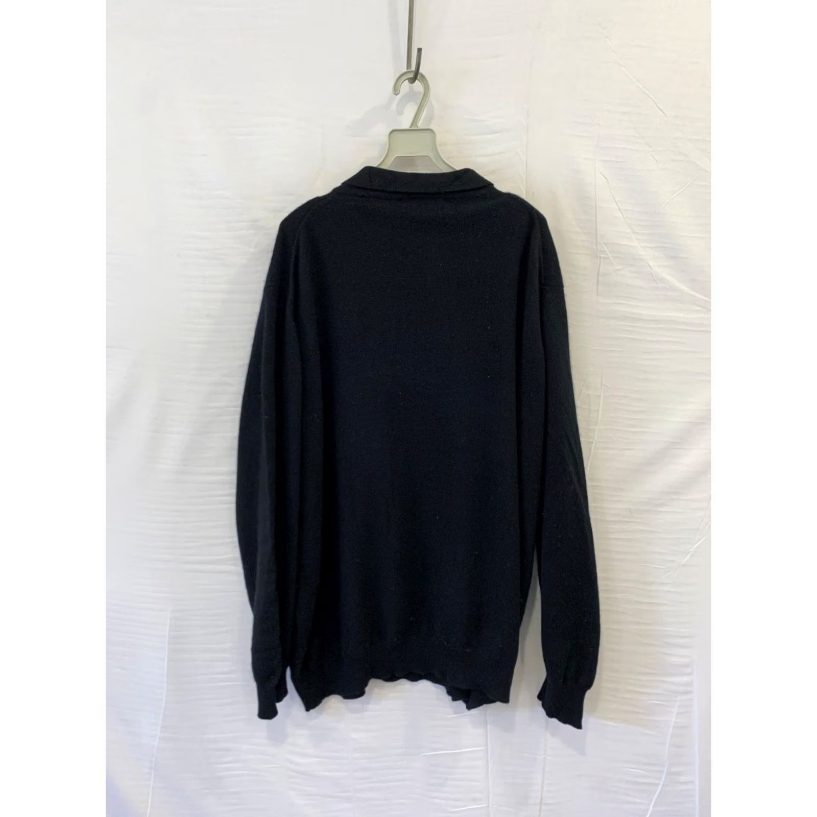 Vintage VINTAGE Malcolm Grant 100% Cashmere Polo Sweater Men’s Black 50 / XXL Scotland Size US XXL / EU 58 / 5 - 2 Thumbnail
