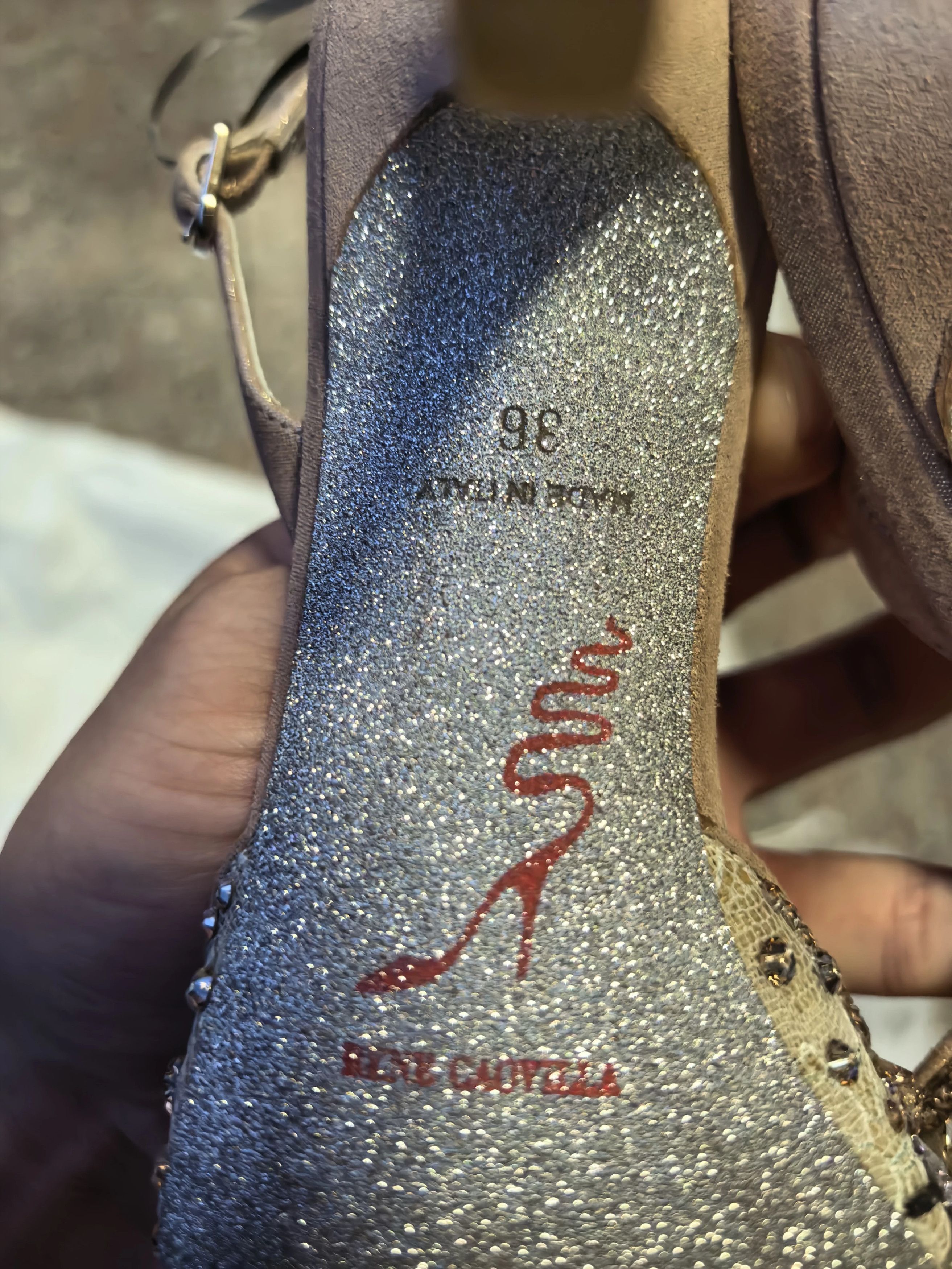 Rene Caovilla Rene Caovilla Crystal Rhinestone Heels EU36 Sparkly Size US 5.5 / IT 35.5 - 6 Thumbnail