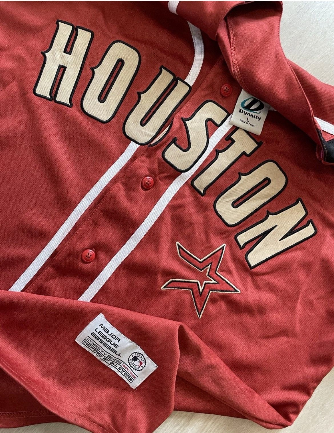 Vintage Vintage Astros HOUSTON Spellout Brick Red Jersey Mens Large Size US L / EU 52-54 / 3 - 2 Thumbnail