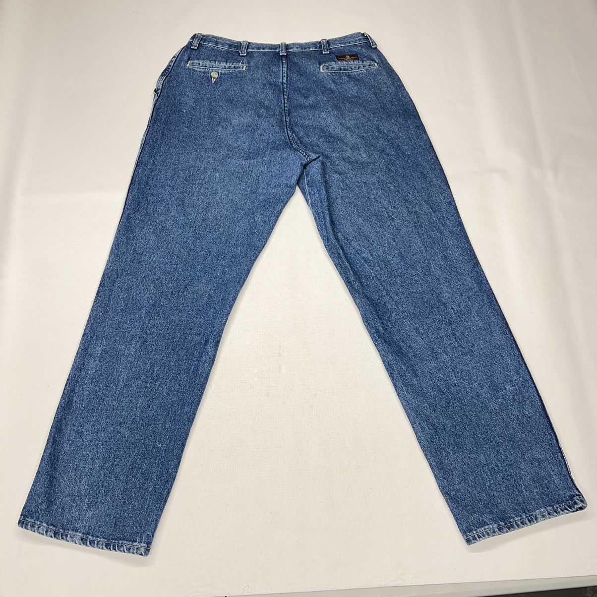 Vintage × Wrangler VTG Wrangler Timber Creek Jeans Blue Straight Denim Baggy Size US 34 / EU 50 - 13 Thumbnail
