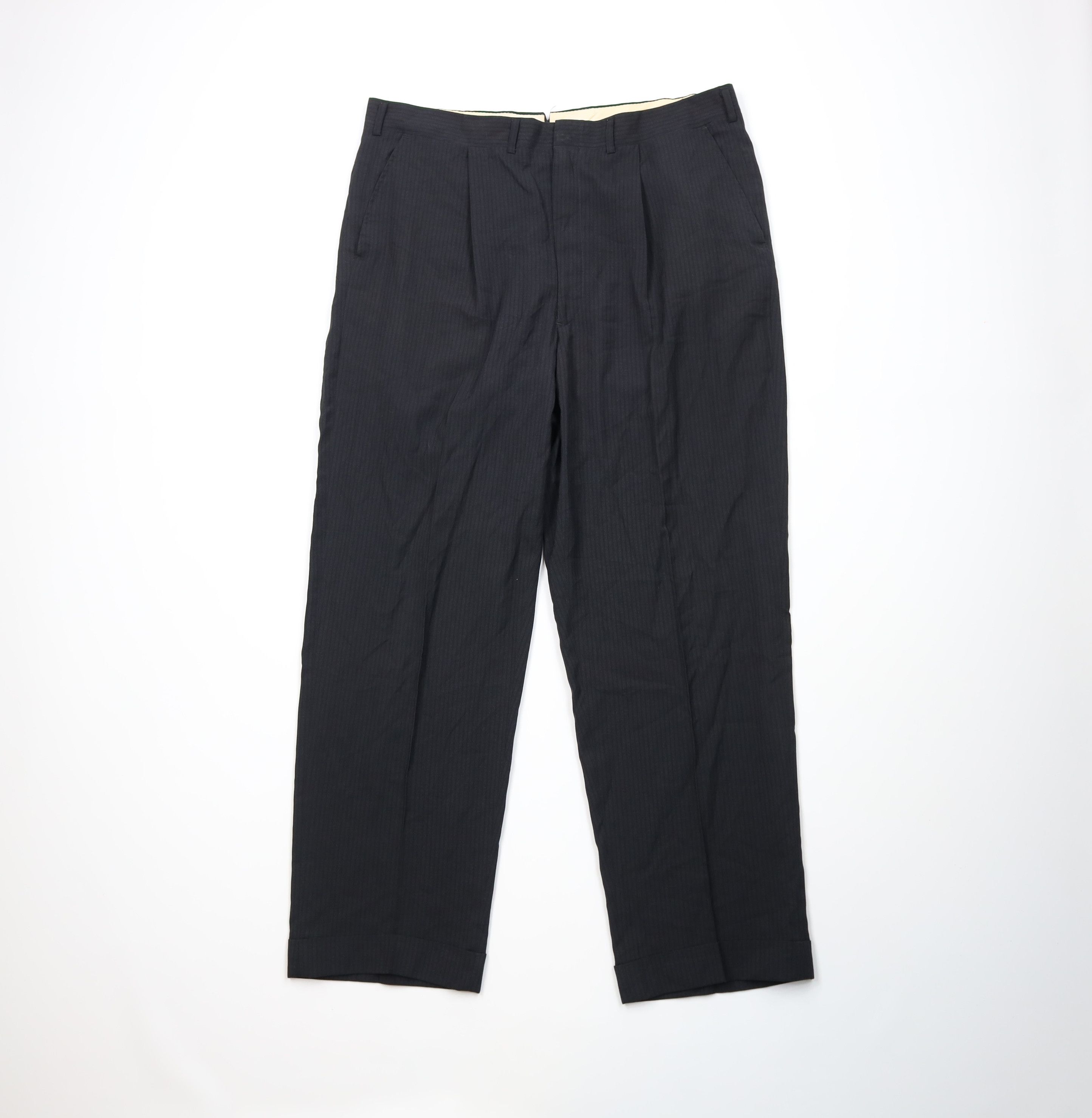 Vintage Vintage 50s Rockabilly Gabardine Wide Leg Chino Pants Size US 38 / EU 54 - 1 Thumbnail