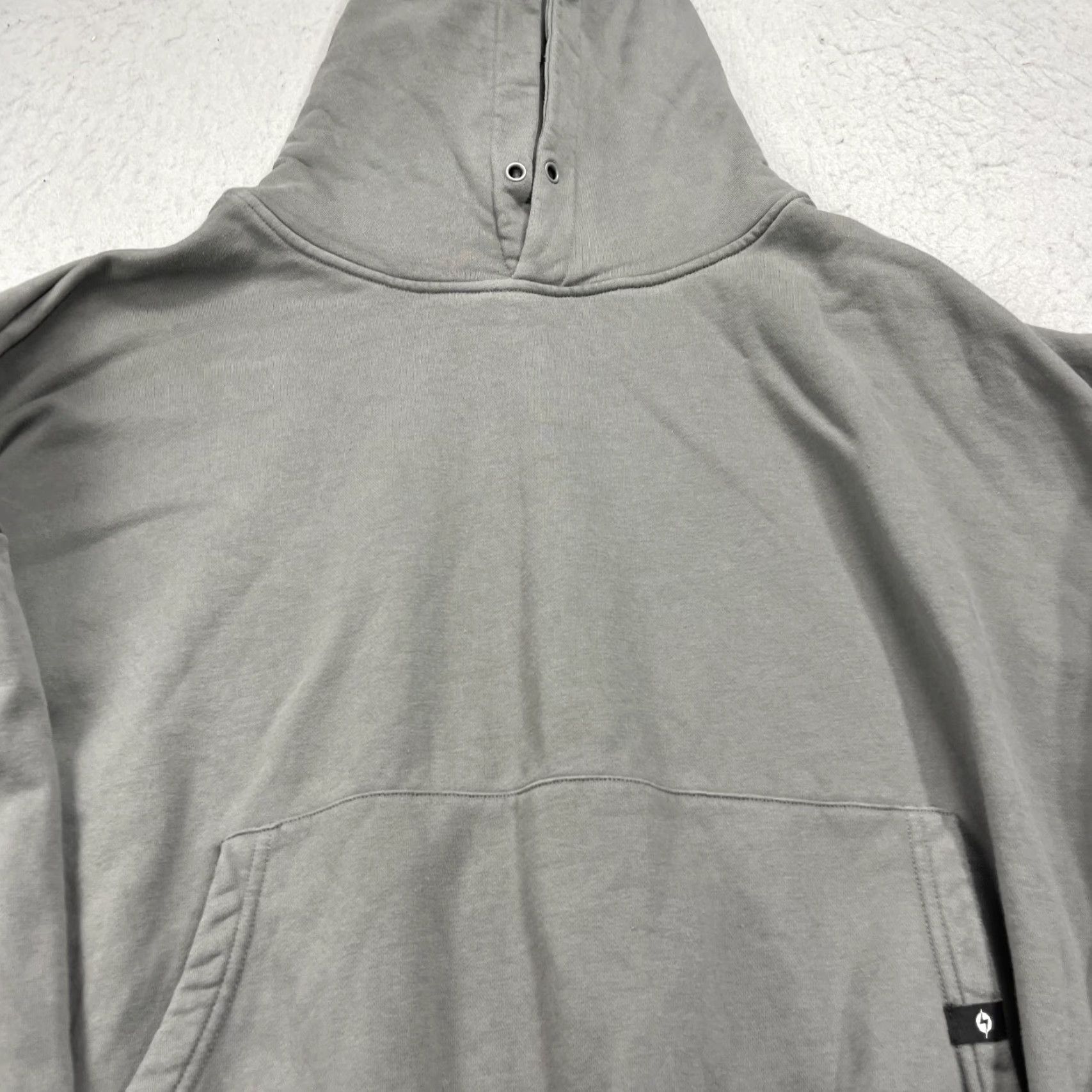 Vintage POPFLEX Hoodie Womens XL Gray Fleece Sweatshirt Gym Oversized Athleisure Pullover Zip Pocket Embroidered Logo Size XL / US 12-14 / IT 48-50 - 2 Thumbnail