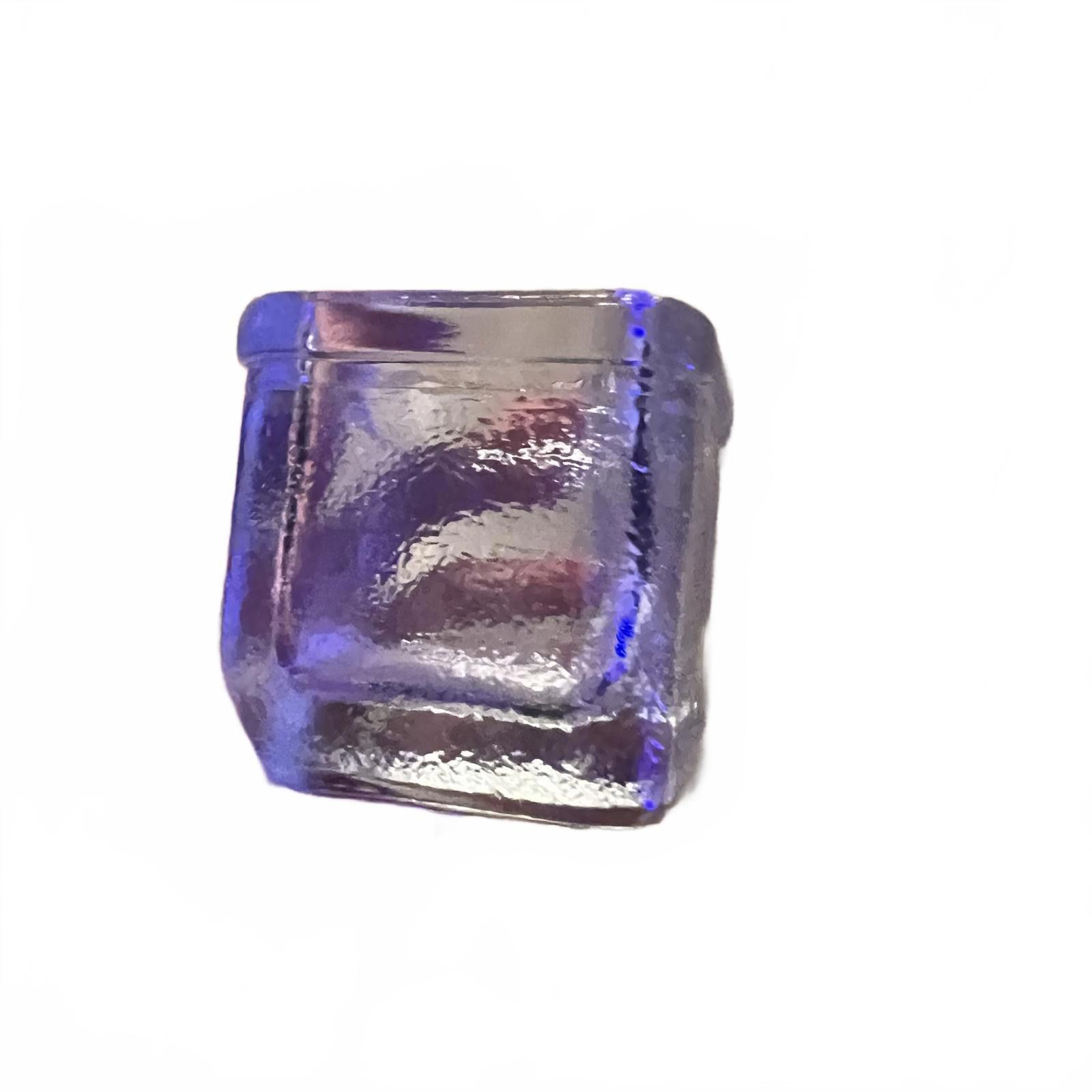 Other Clear Textured Glass Decorative Cube Size ONE SIZE - 2 Thumbnail