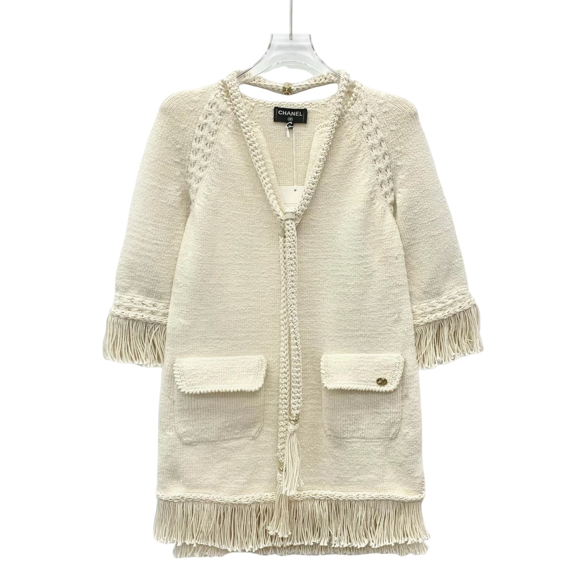 Chanel Chanel 18C Greece Fringe Knit Dress 36 Size XS / US 0-2 / IT 36-38 - 1 Thumbnail