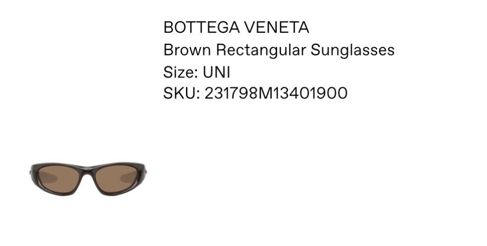 Bottega Veneta Travis scott Bottega Veneta Rectangular glasses Size ONE SIZE - 8 Thumbnail