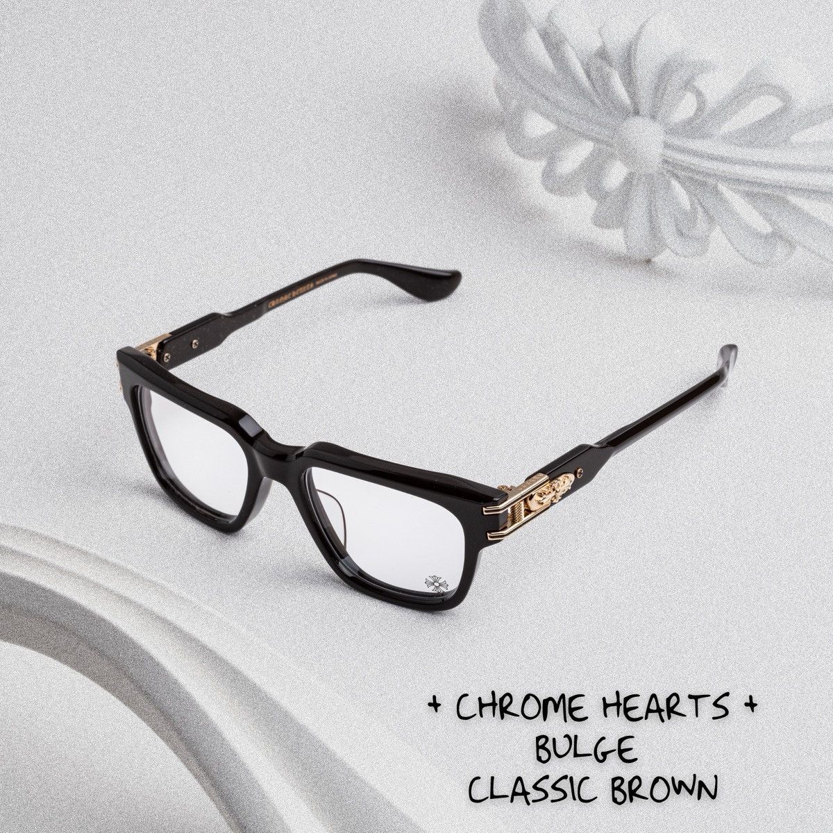 Chrome Hearts CHROME HEARTS BULGE CLASSIC BROWN GLASSES Size ONE SIZE - 1 Thumbnail