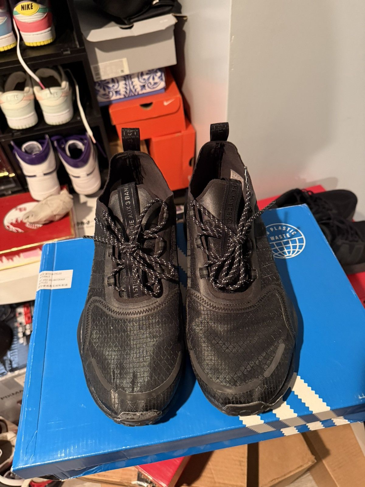 Adidas Adidas NMD V3 'Triple Black' Size US 12 / EU 45 - 4 Thumbnail