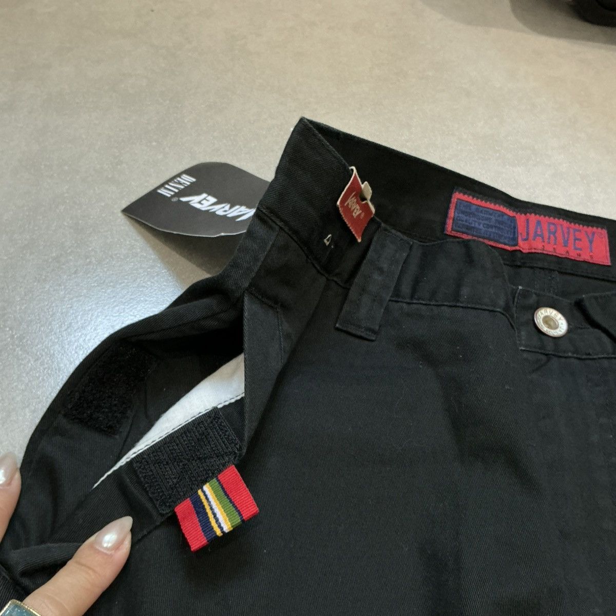 Other 90s Vintage Jarvey Black Skateboard Cargo Work Pants NWT Size 30" / US 8 / IT 44 - 9 Thumbnail