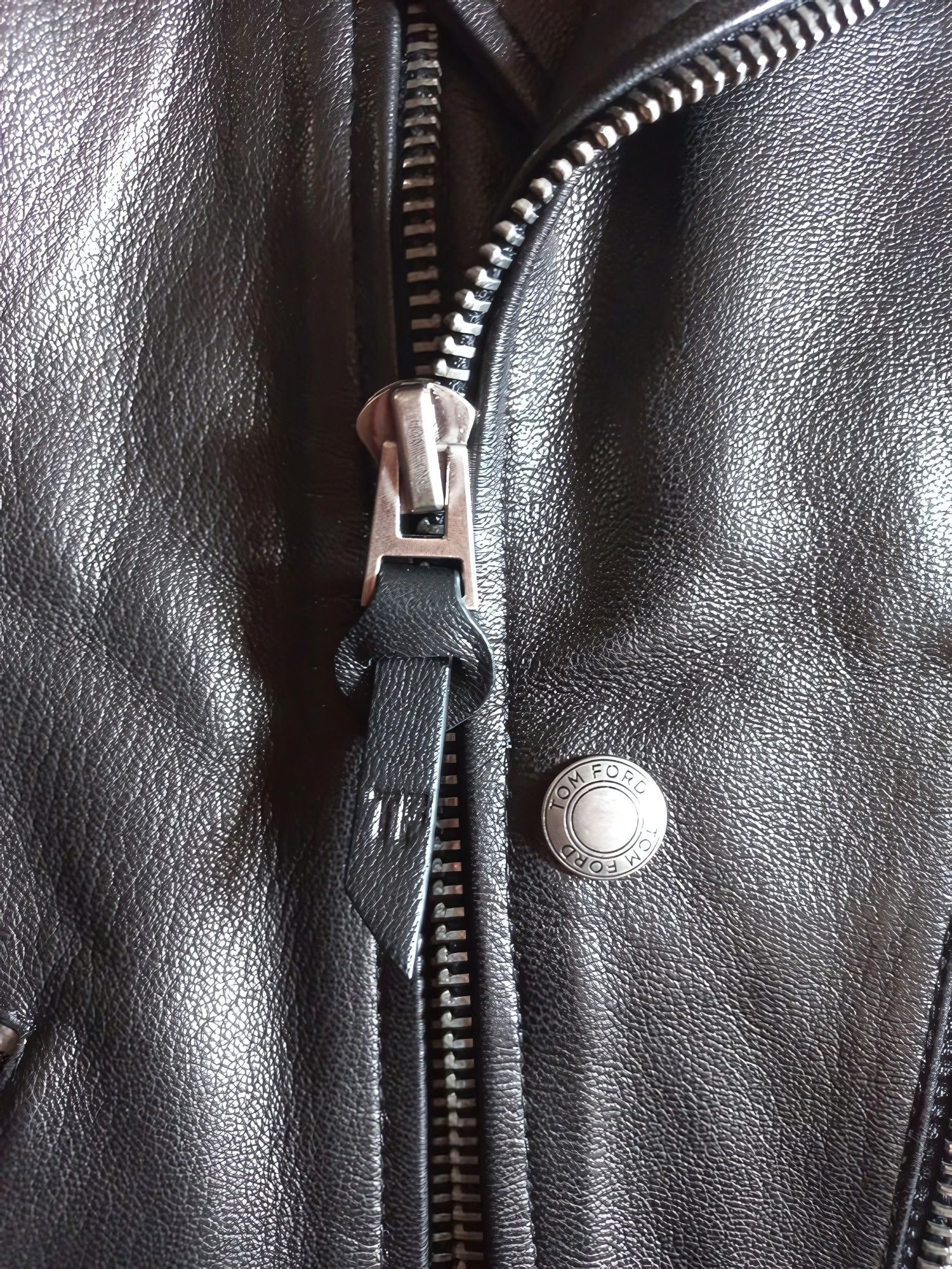Tom Ford LAMB LEATHER BIKER JACKET Size US M / EU 48-50 / 2 - 4 Thumbnail