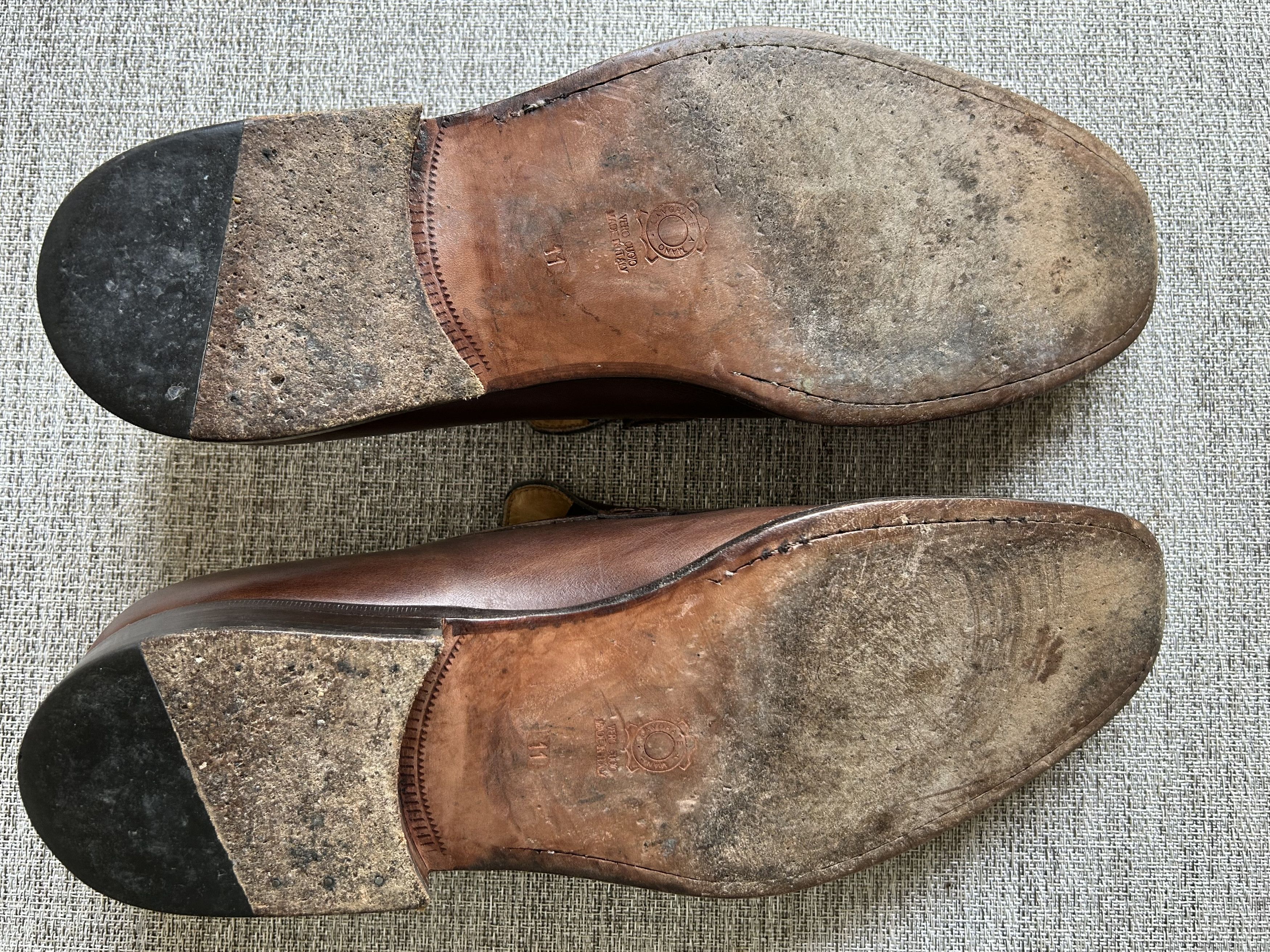 Other Varda Italian Leather Slip On Loafers Size US 11 / EU 44 - 5 Thumbnail