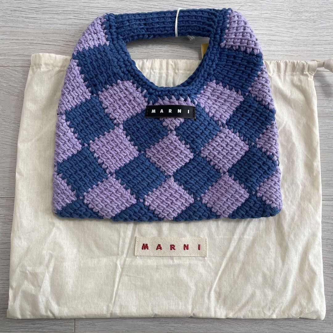Marni Crochet Wool Knit Logo Carry Bag Size ONE SIZE - 1 Thumbnail