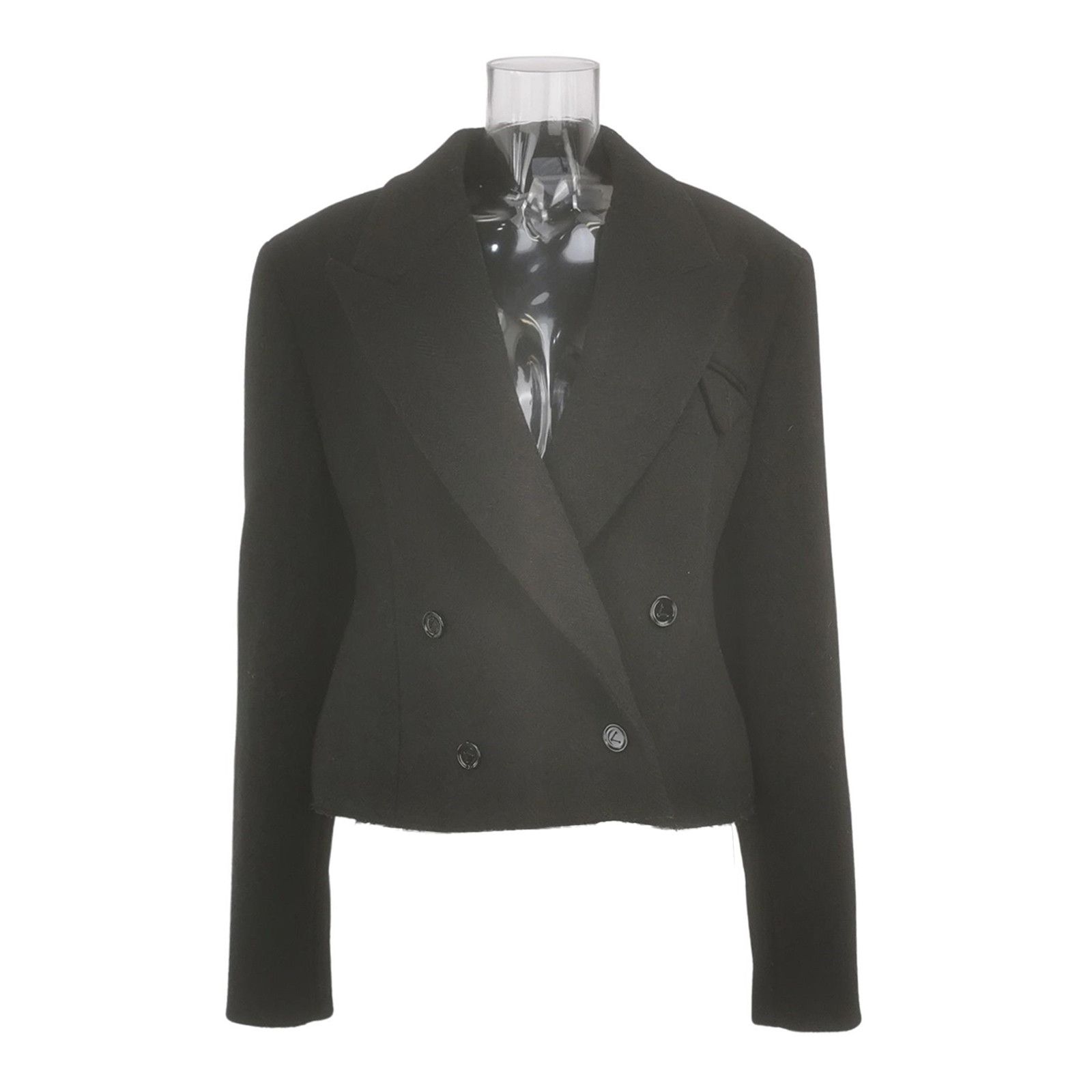 Bottega Veneta Bottega Veneta Black Double-Breasted Slim Suit