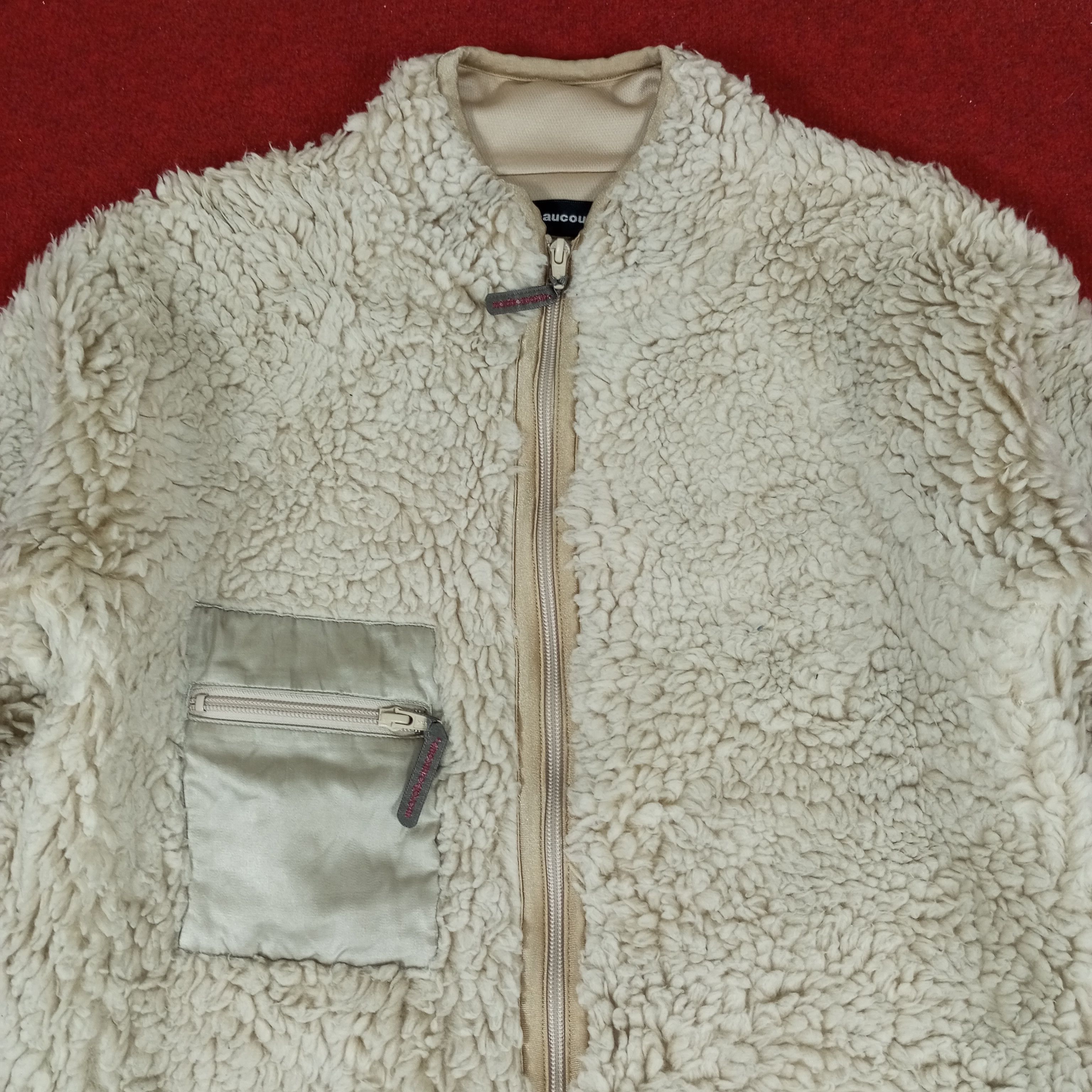 Designer Mercibeaucoup by Issey Miyake Japanese Brand Sherpa Jacket Size XS / US 0-2 / IT 36-38 - 2 Thumbnail