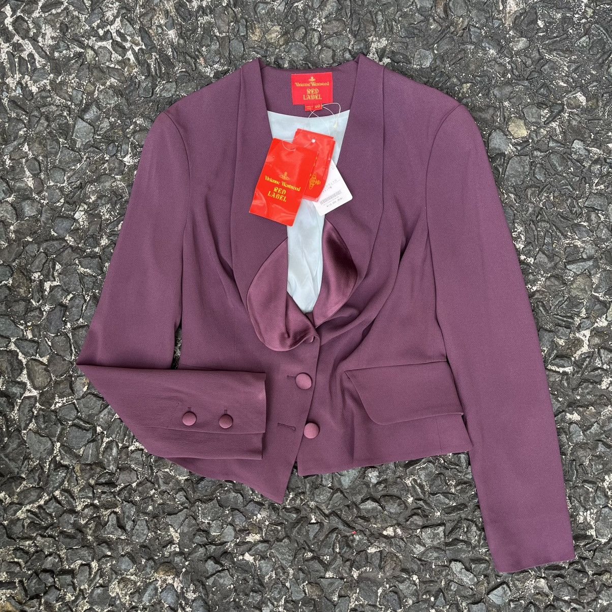 Vivienne Westwood Vivienne Westwood Red Label 2013 Draped Satin-Lapel Jacket Size S / US 4 / IT 40 - 7 Thumbnail