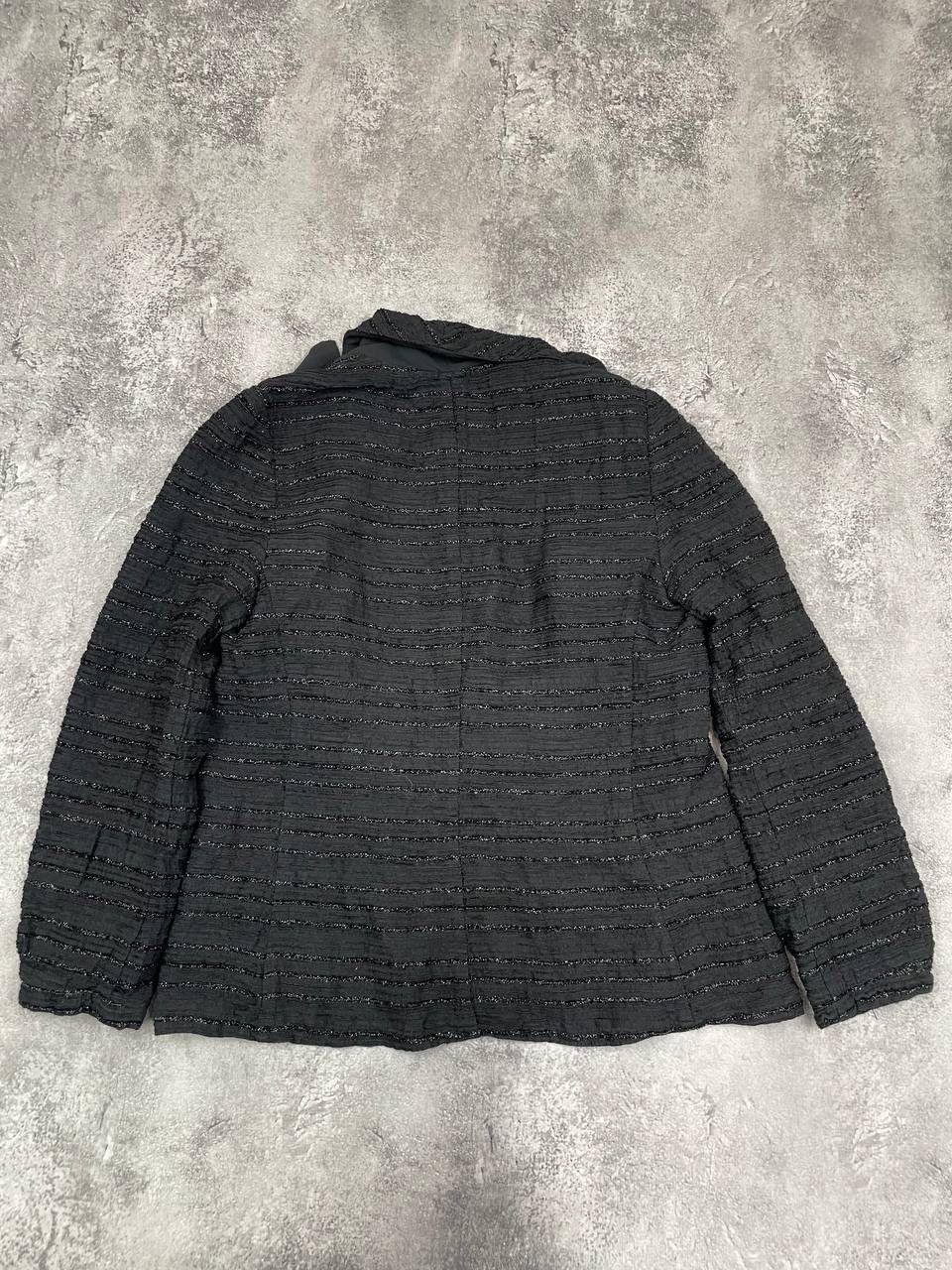 Emporio Armani Armani Collezioni Women’s Black Textured Blazer Jacket Size M / US 6-8 / IT 42-44 - 7 Thumbnail