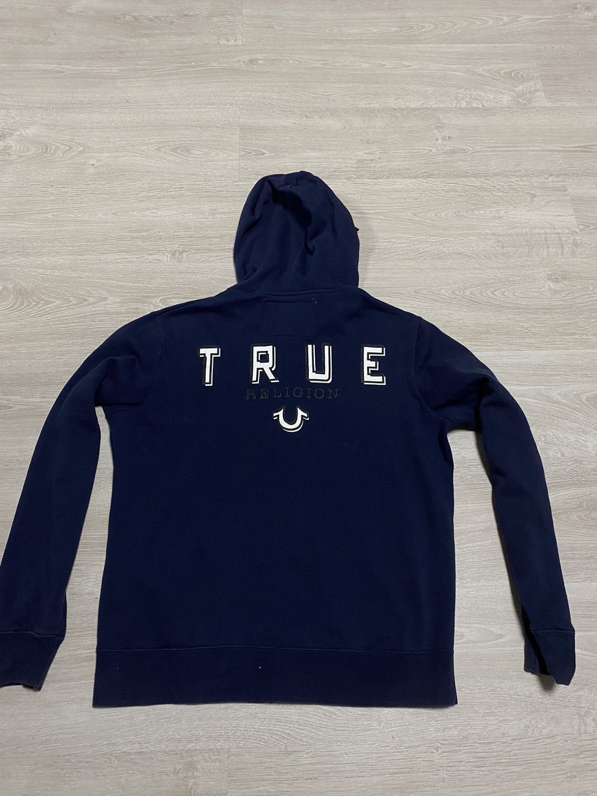 Japanese Brand Vintage True Religion Big logo back side zip hoodie size M Size US M / EU 48-50 / 2 - 1 Thumbnail