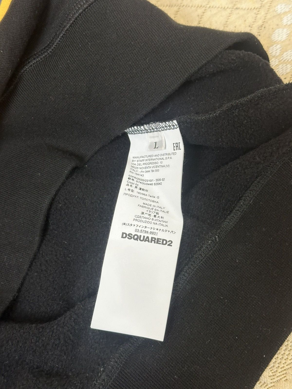 Dsquared2 🔥 Dsquared2 Football Soccer Hoodie Pullover Sweatshirt Logo Size US L / EU 52-54 / 3 - 5 Thumbnail