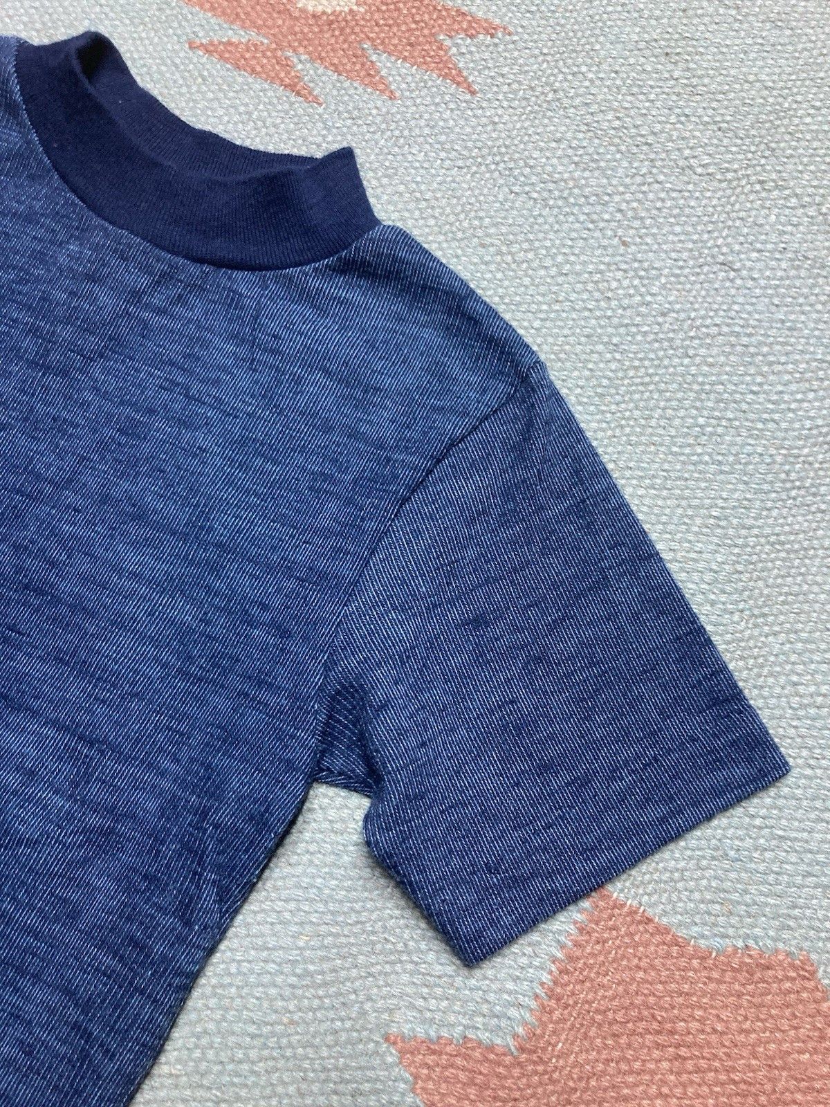 Vintage Vtg 60s t shirt heather blue soft boys 8 womens XS? Baby tee Size XS / US 0-2 / IT 36-38 - 3 Thumbnail