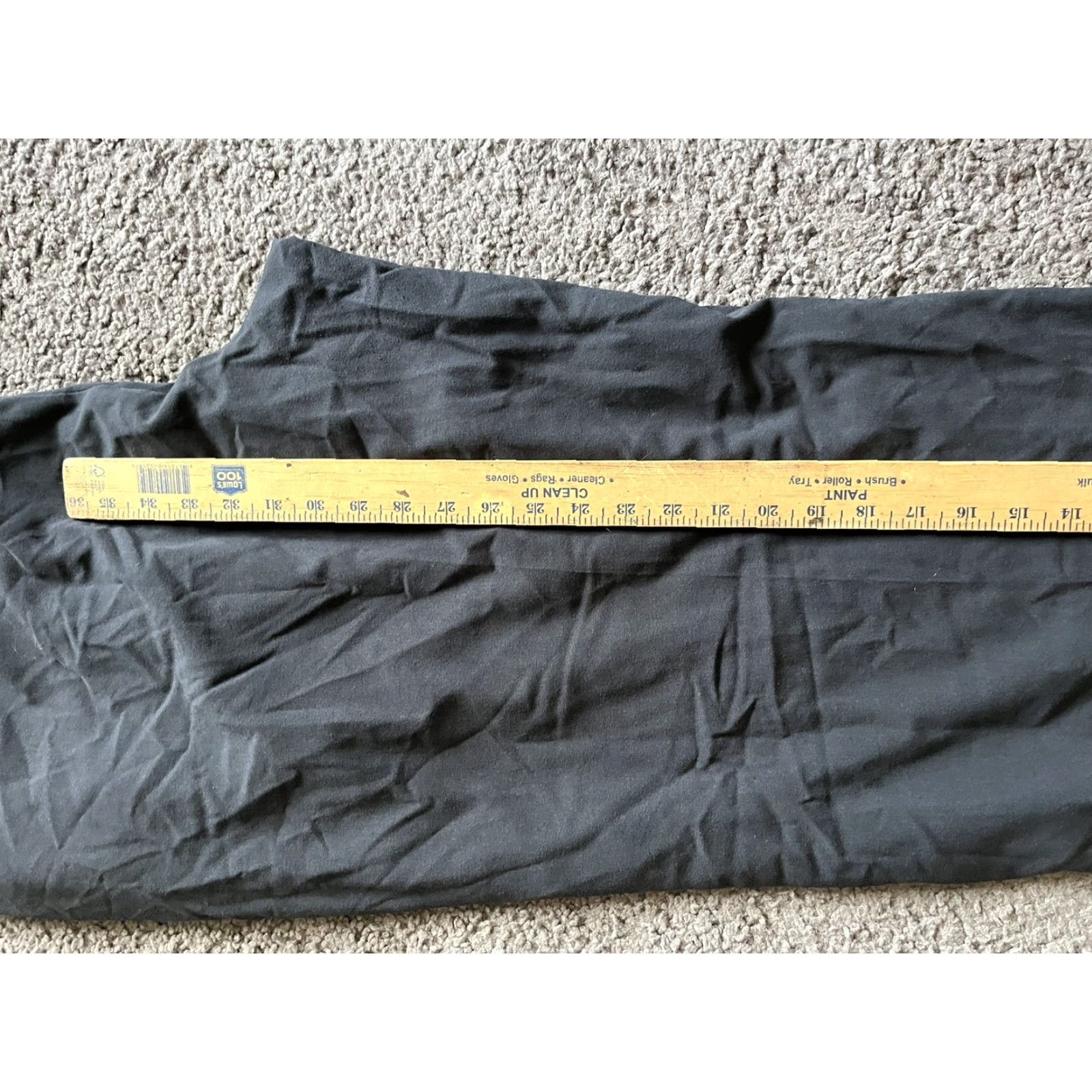 Calvin Klein Calvin Klein Womens Black Dress Pants Stretch Classic Fit 22W High Rise Regular Straight Pockets Button Knit Polyester Blend Solid Size 40" / US 18 - 6 Thumbnail