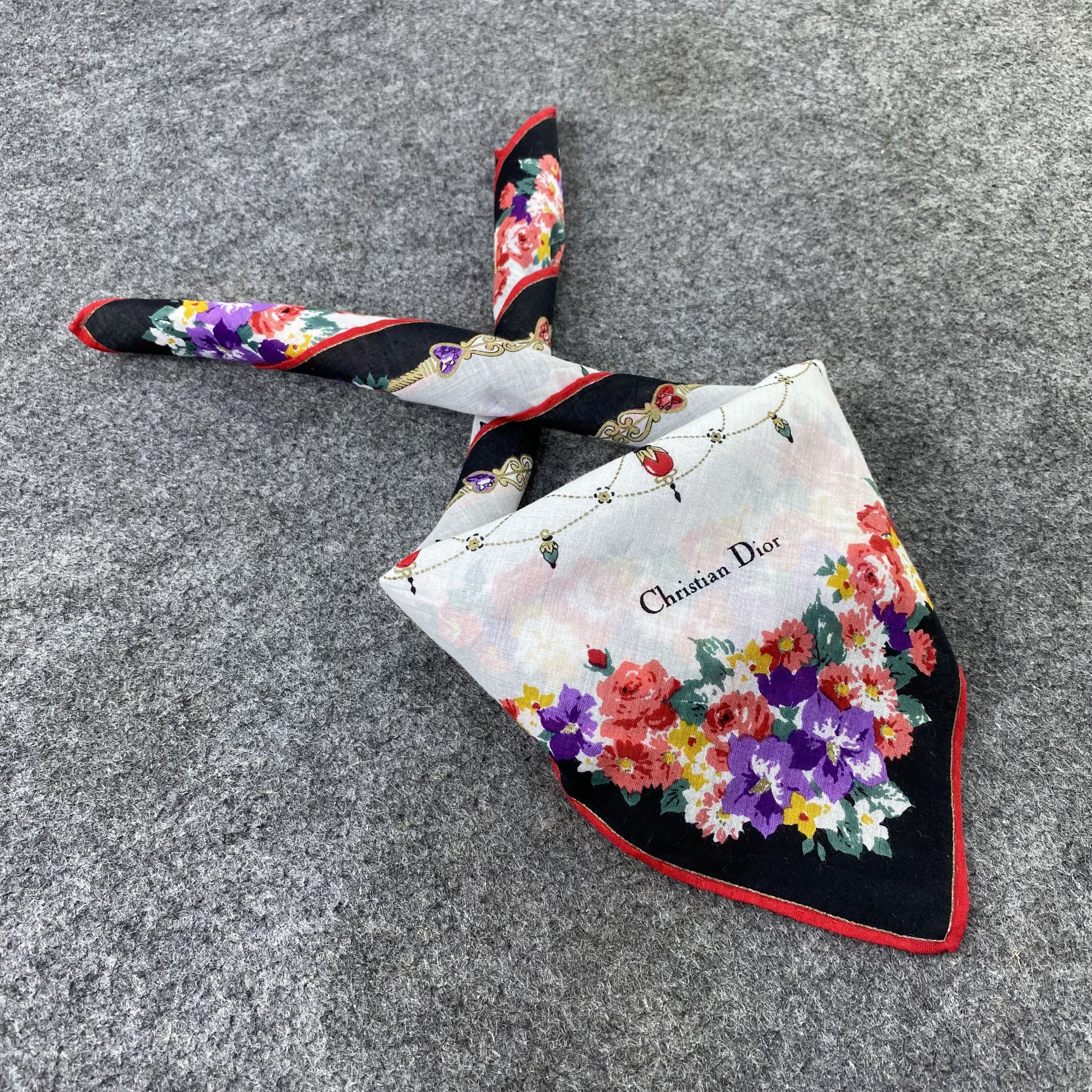 Designer Christian Dior Handkerchief / Bandana / Neckerchief-B1283 Size ONE SIZE - 1 Thumbnail