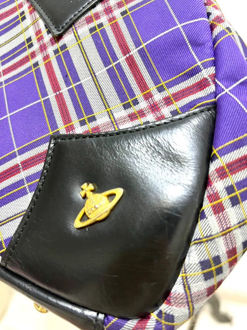 Vivienne Westwood Vivienne Westwood size os Purple checkered bowling bag Size ONE SIZE - 8 Thumbnail