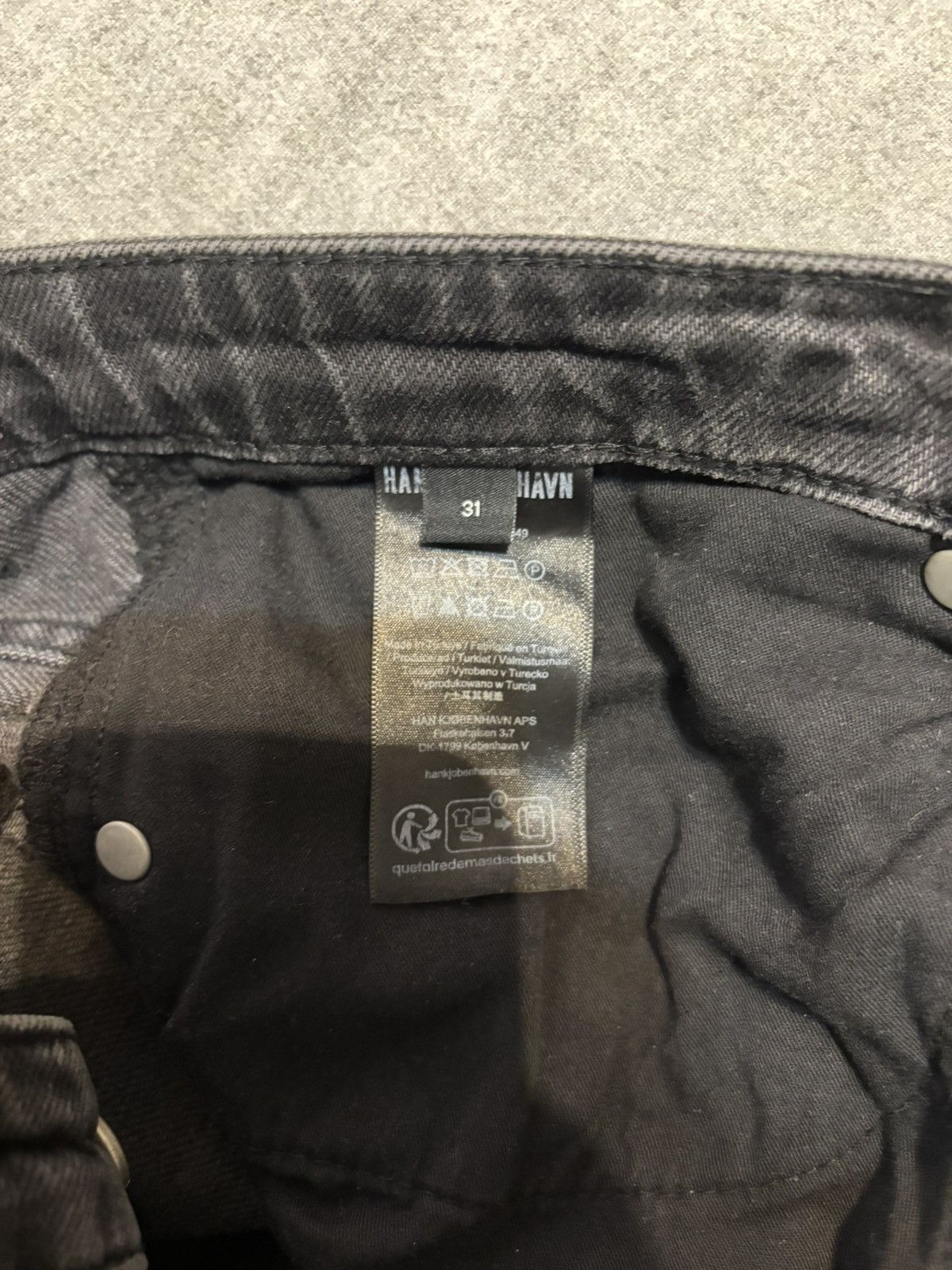 Han Kjobenhavn Black Relaxed Denim Jeans Size US 31 - 4 Thumbnail