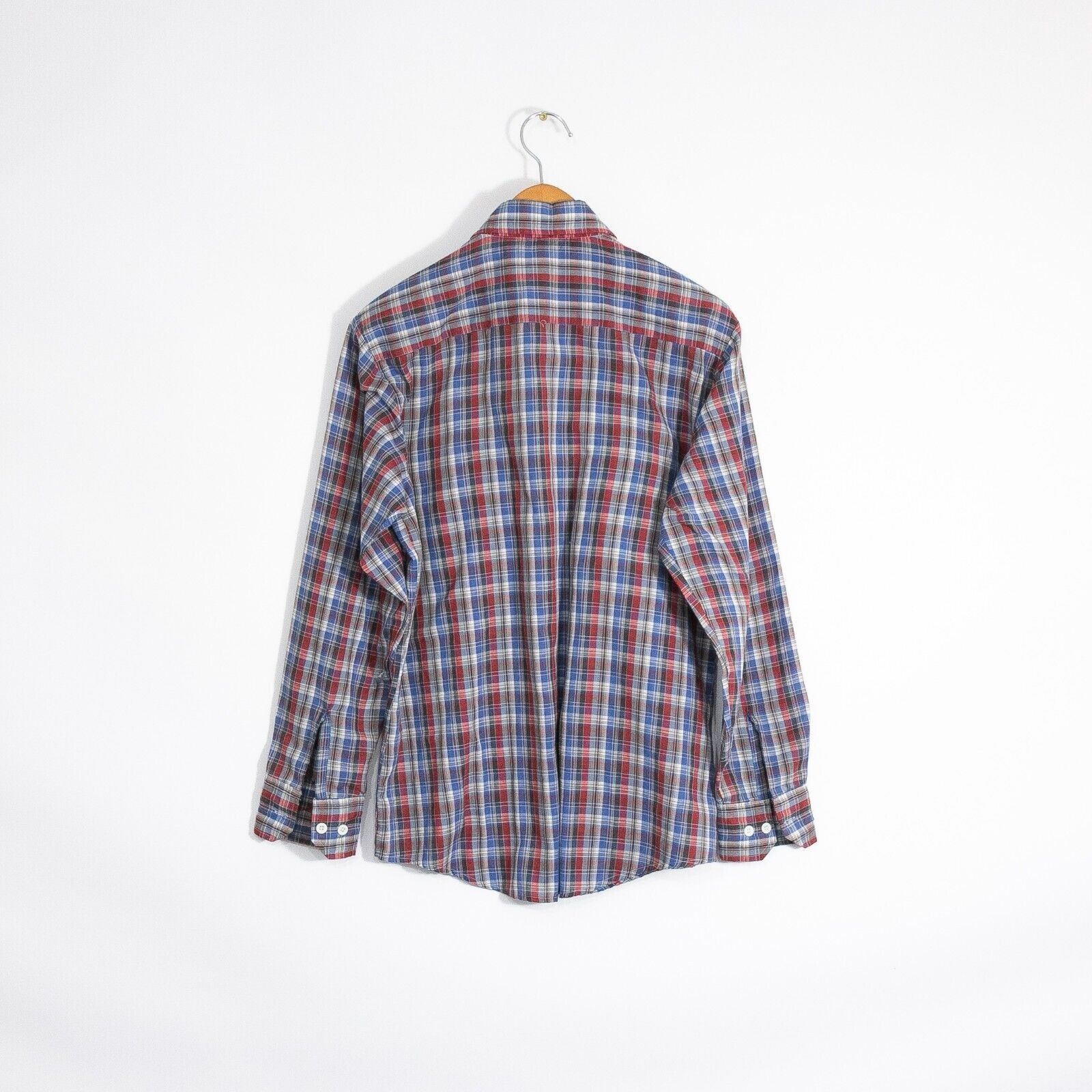Dickies Vintage Dickies Button Up Plaid Shirt Medium Distressed Red Size US M / EU 48-50 / 2 - 8 Thumbnail
