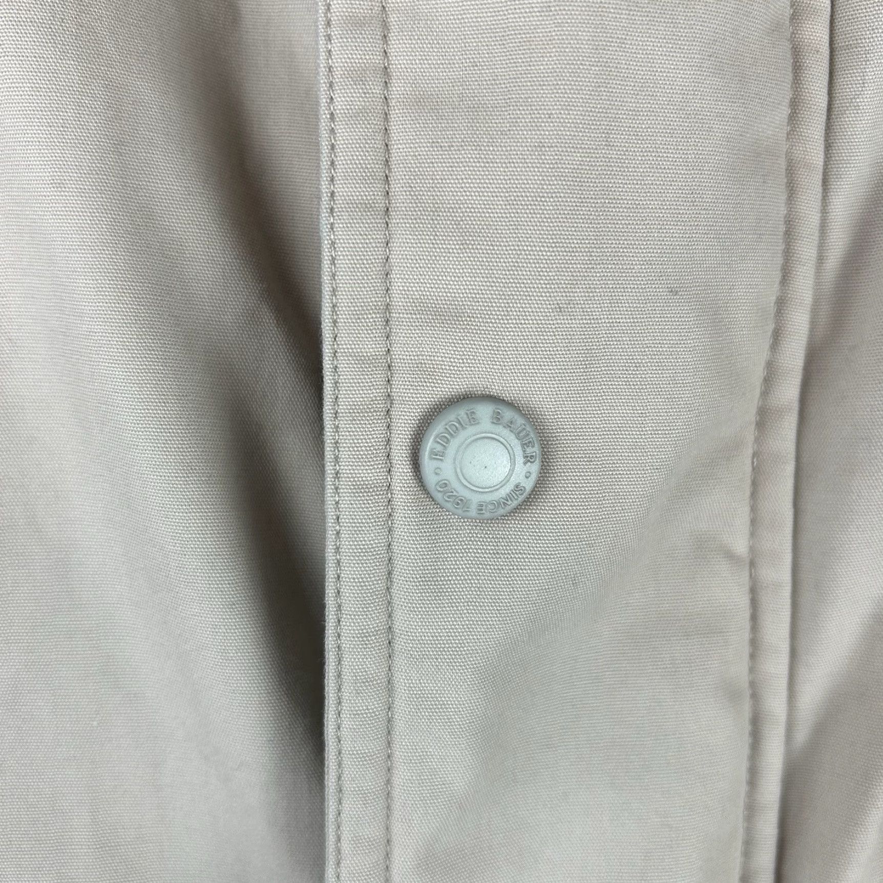 Eddie Bauer Eddie Bauer Jacket Mid-Length Puffer Down Insulation XL Stone/Navy Men Size US XL / EU 56 / 4 - 6 Thumbnail