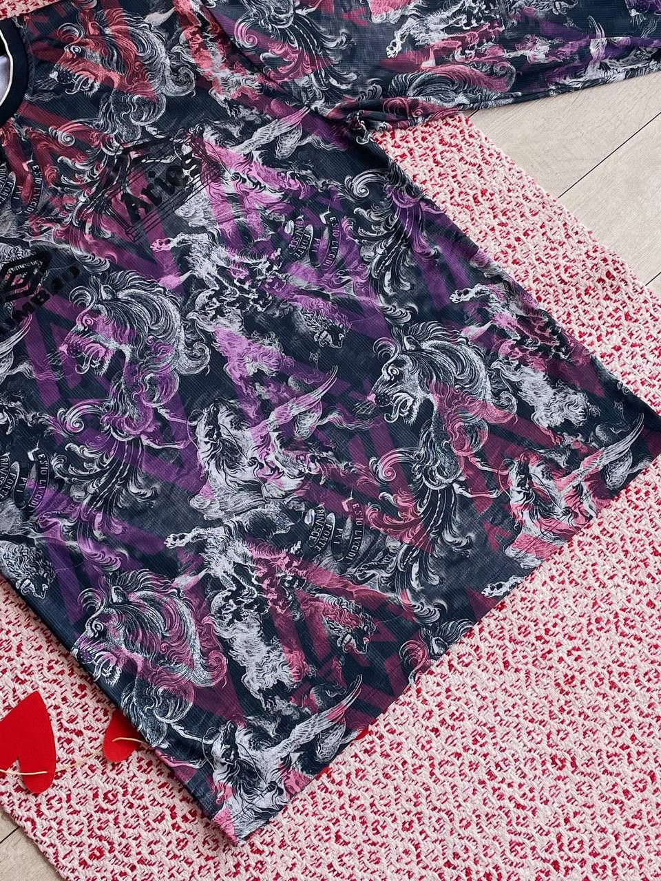 Aries Aries x Umbro Long Sleeve Shirt – Lion & Baroque Print – Size US L / EU 52-54 / 3 - 7 Thumbnail