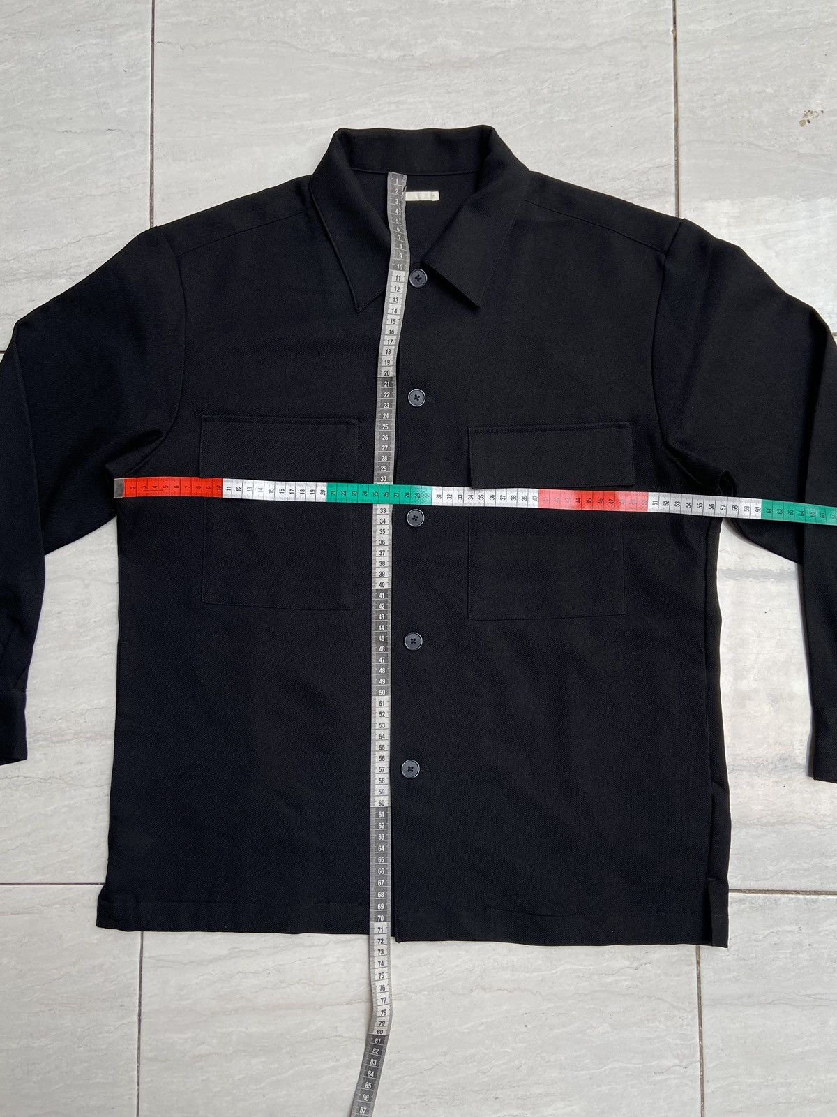 GU GU Black Boxy Oversize Black Outer Shirt Size US L / EU 52-54 / 3 - 7 Thumbnail