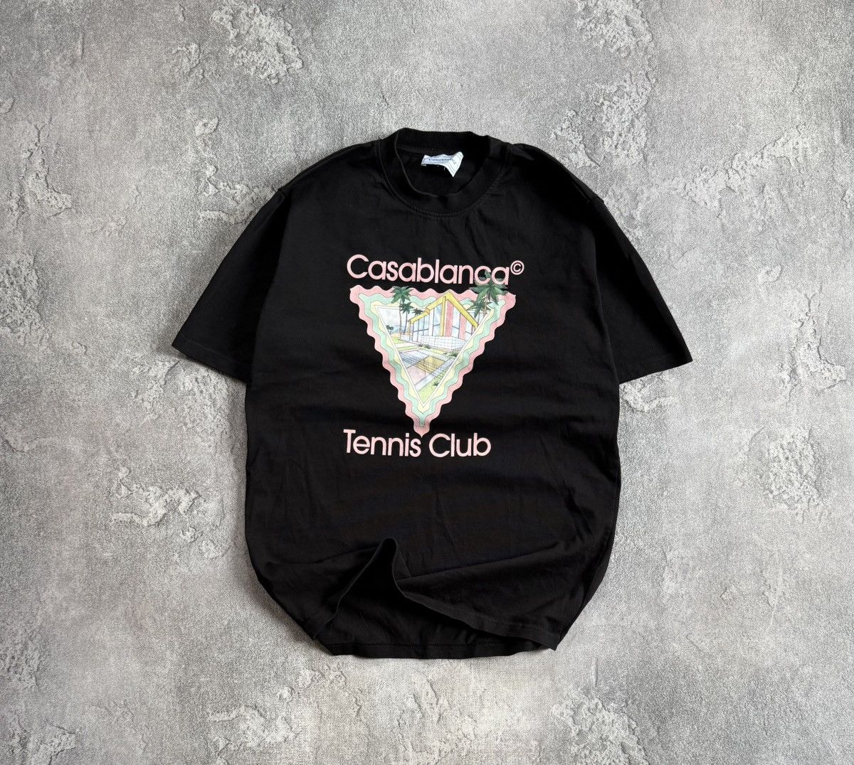 Casablanca Tennis Club L tee tshirt big logo