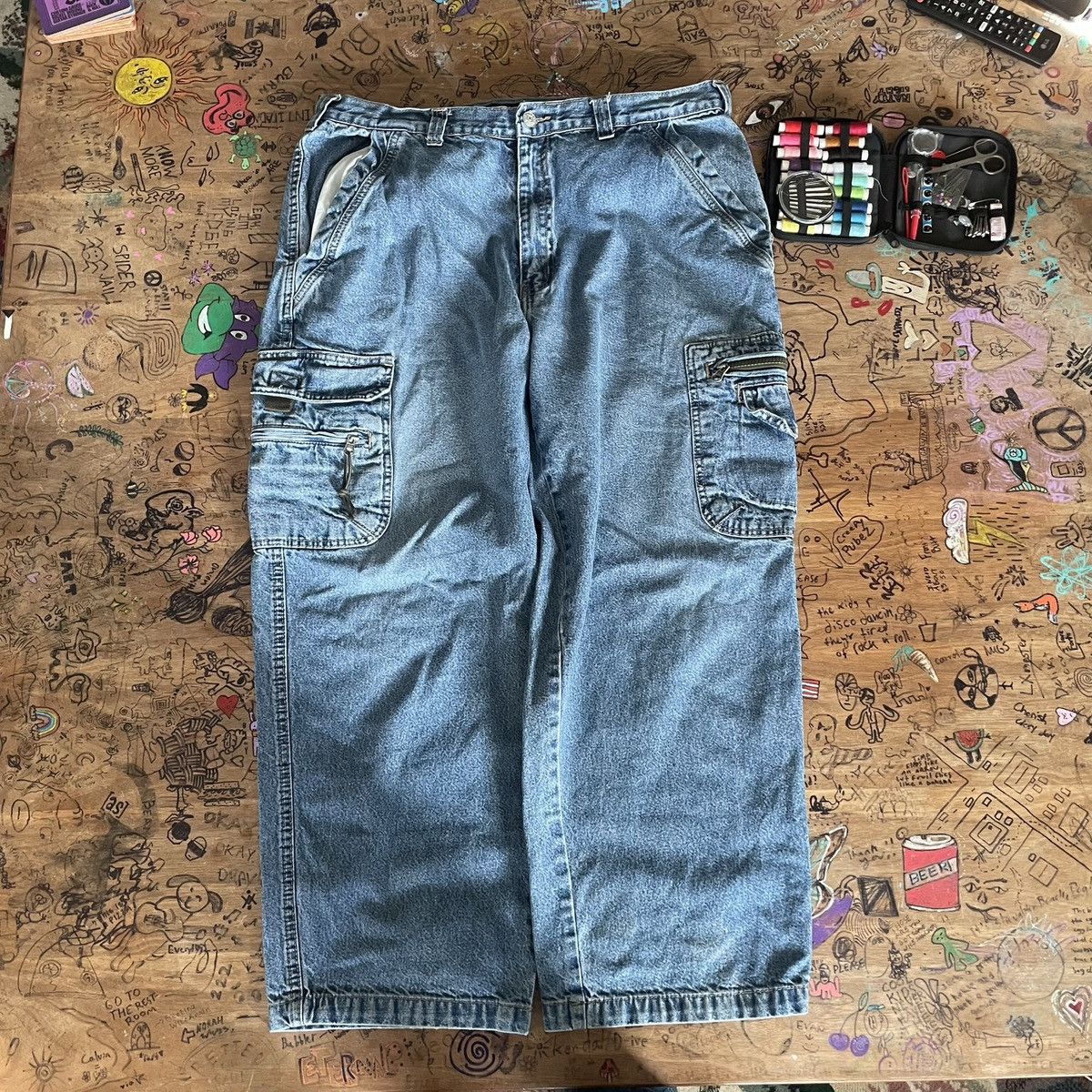 Faded Glory Y2K Cargo Jeans / Pants Size US 38 / EU 54 - 1 Thumbnail