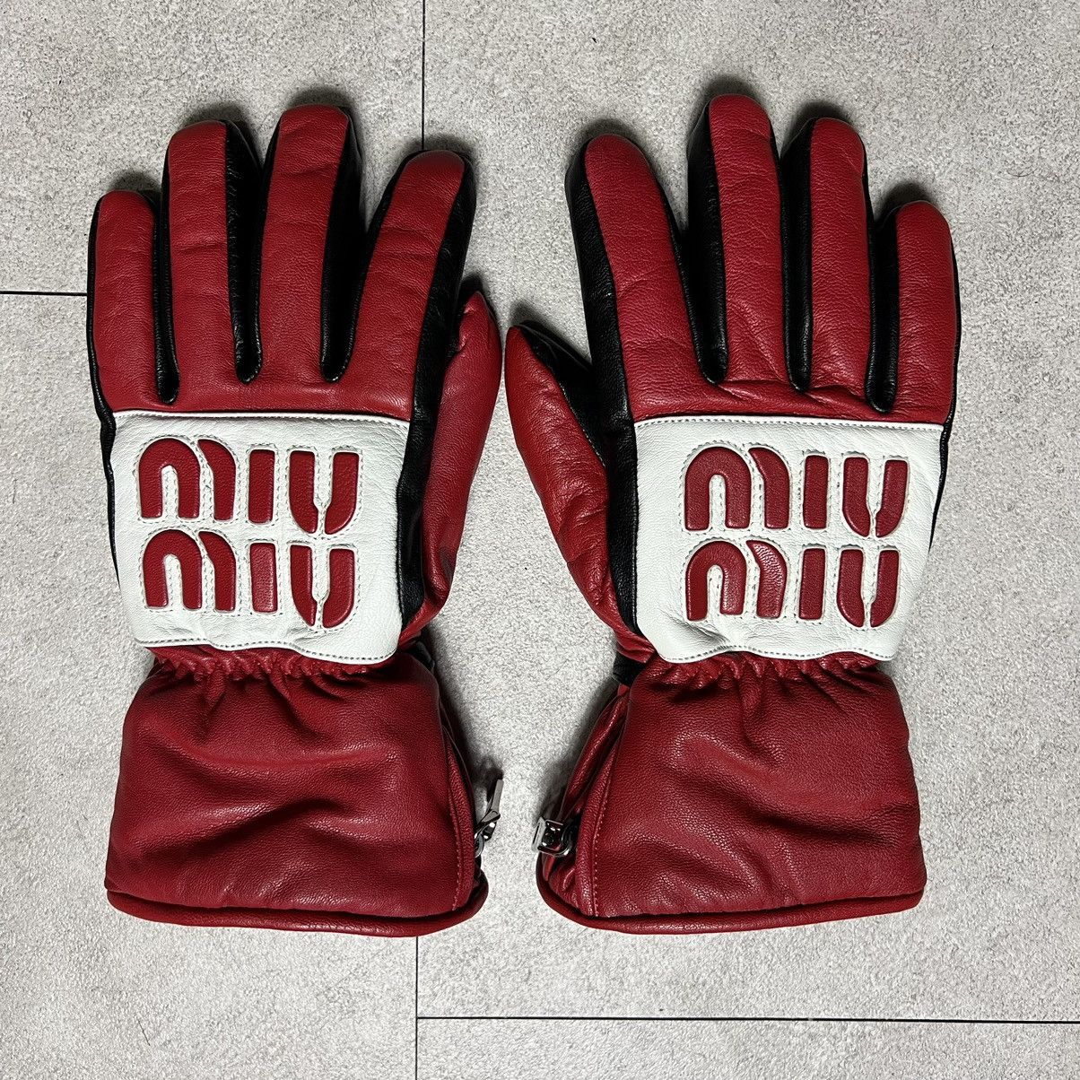 Miu Miu miu miu moto leather grove Size ONE SIZE - 1 Thumbnail