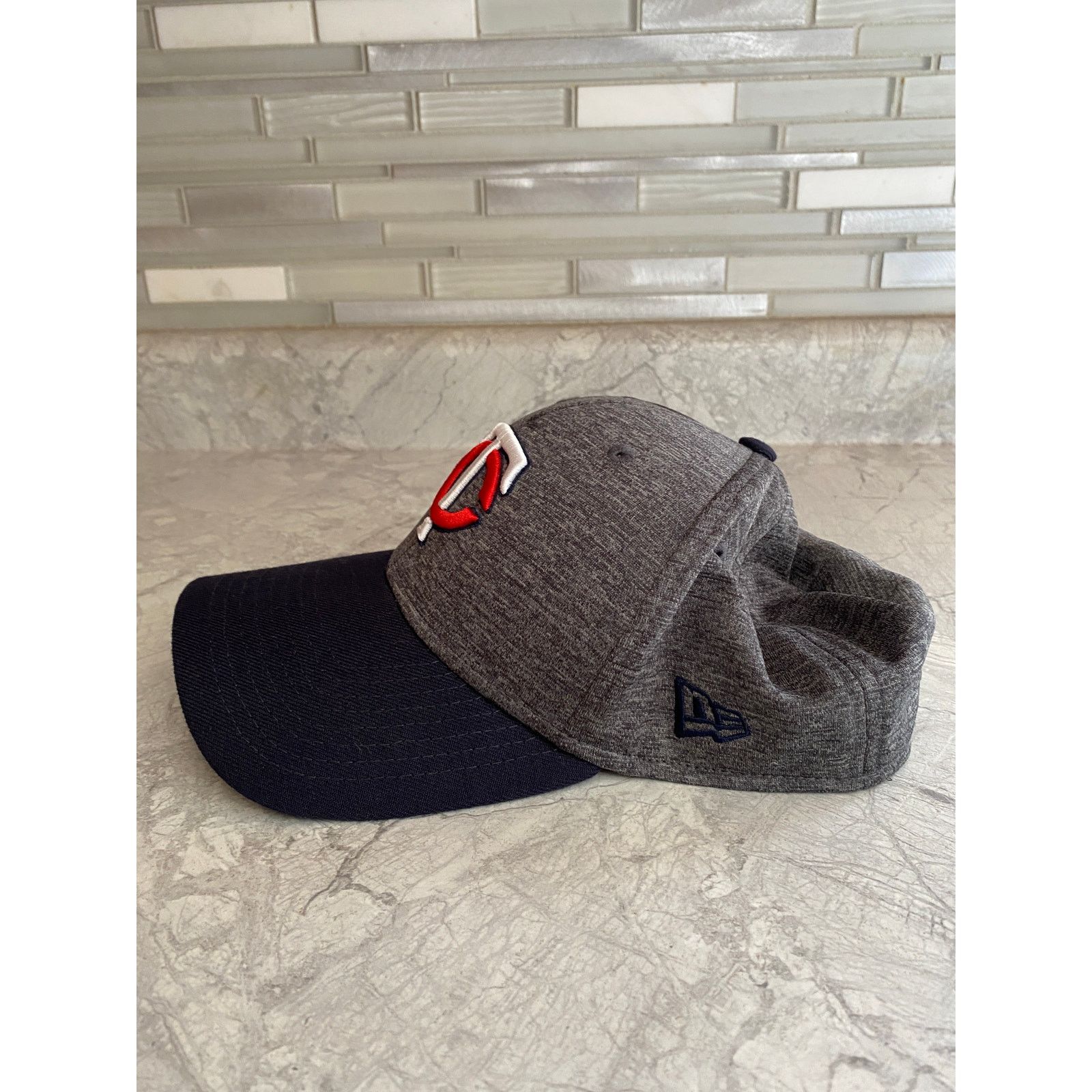 New Era Minnesota Twins Gray and Blue New Era Stretch Fit Hat M/L Size ONE SIZE - 4 Thumbnail