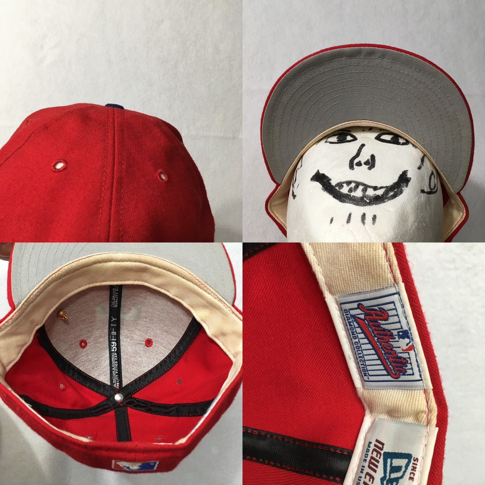 Vintage RANGERS AUTHENTIC RED CAP HAT 7 1/2 MLB Size ONE SIZE - 8 Thumbnail