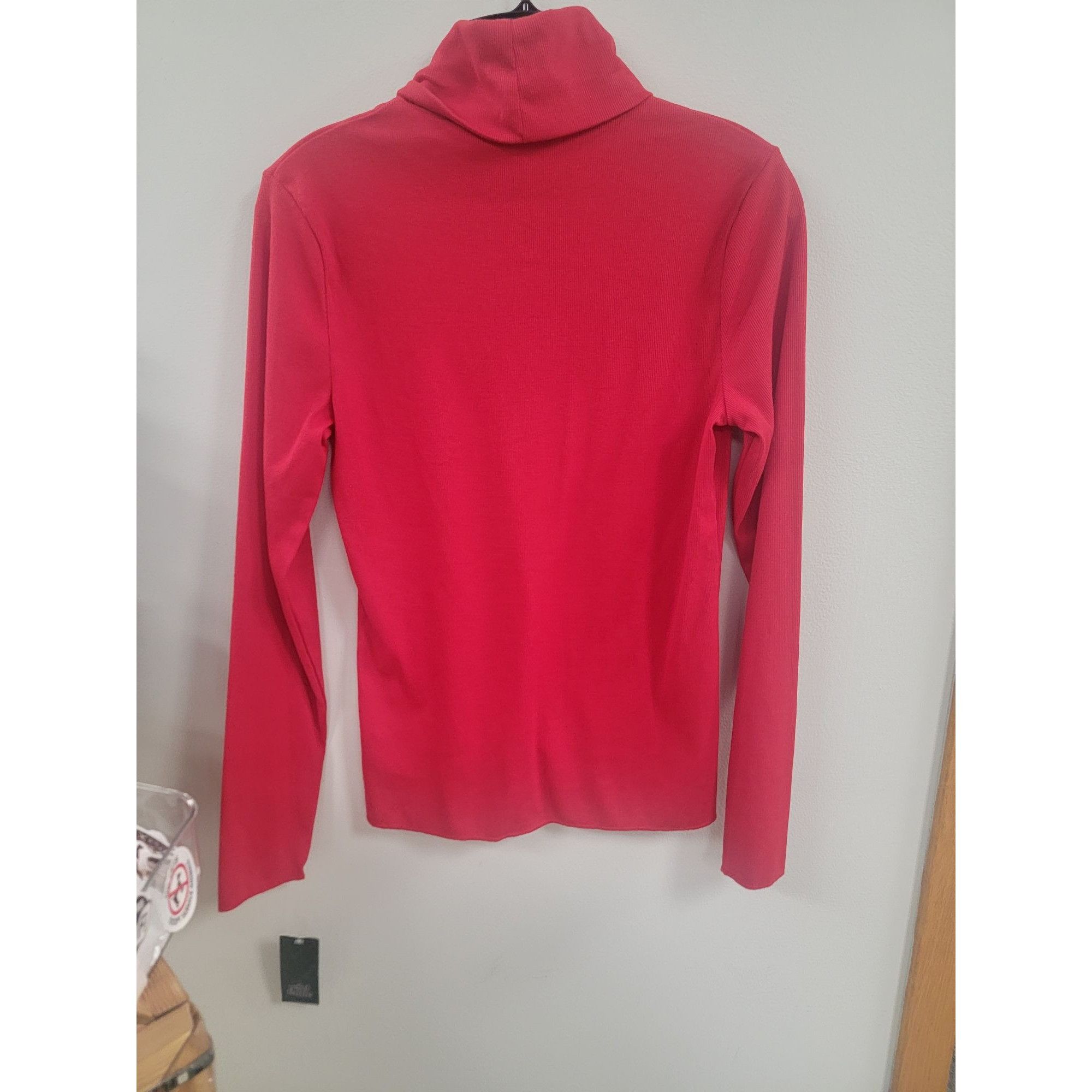 Other Red Long Sleeve Turtleneck Top For Women Stretchy & Soft Ble Size L / US 10 / IT 46 - 4 Thumbnail