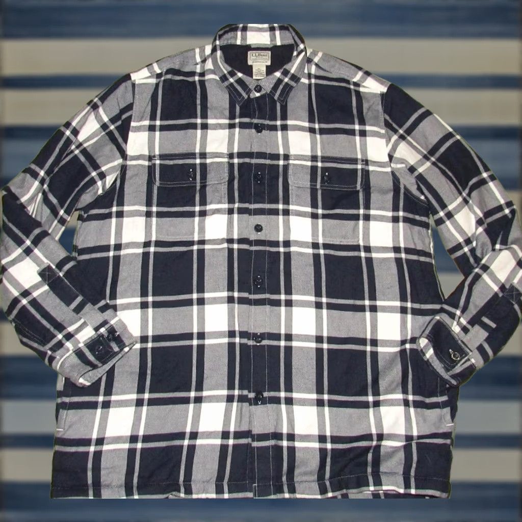 Vintage VINTAGE LL BEAN Blue Plaid Fleece Lined Shirt Jacket XL XXL Mens Shirt Jacket XL Blue Plaid Fleece Lined LL BEAN Size US XXL / EU 58 / 5 - 1 Thumbnail