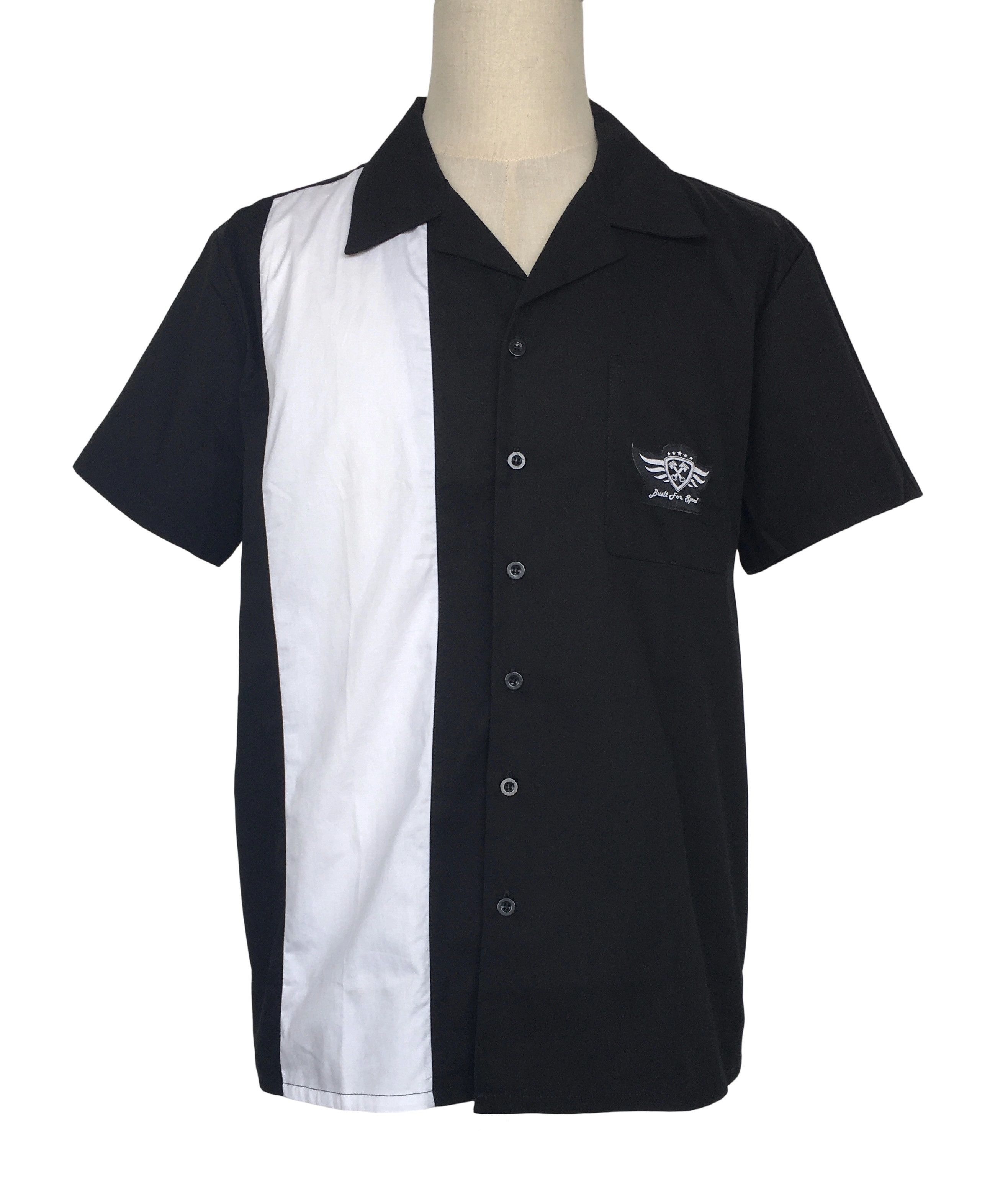 Other Black Men Shirts Patch Pocket White Panel Vintage Style Size US XXL / EU 58 / 5 - 1 Thumbnail