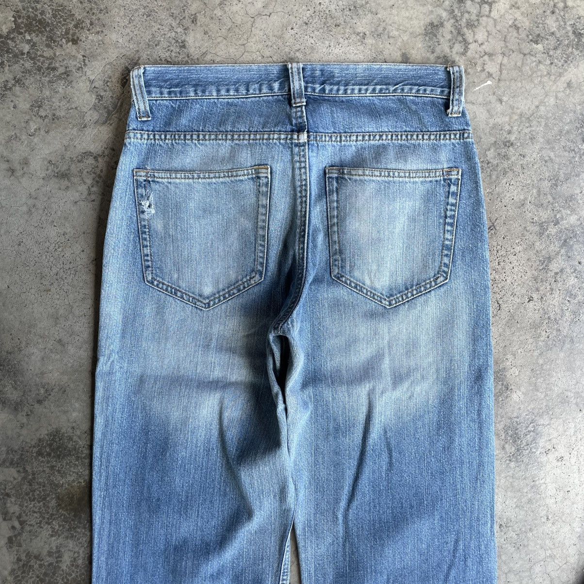 Japanese Brand 🔥Vintage Nylaus Stoned Washed Ripped Distress Denim Jeans Size US 30 / EU 46 - 5 Thumbnail