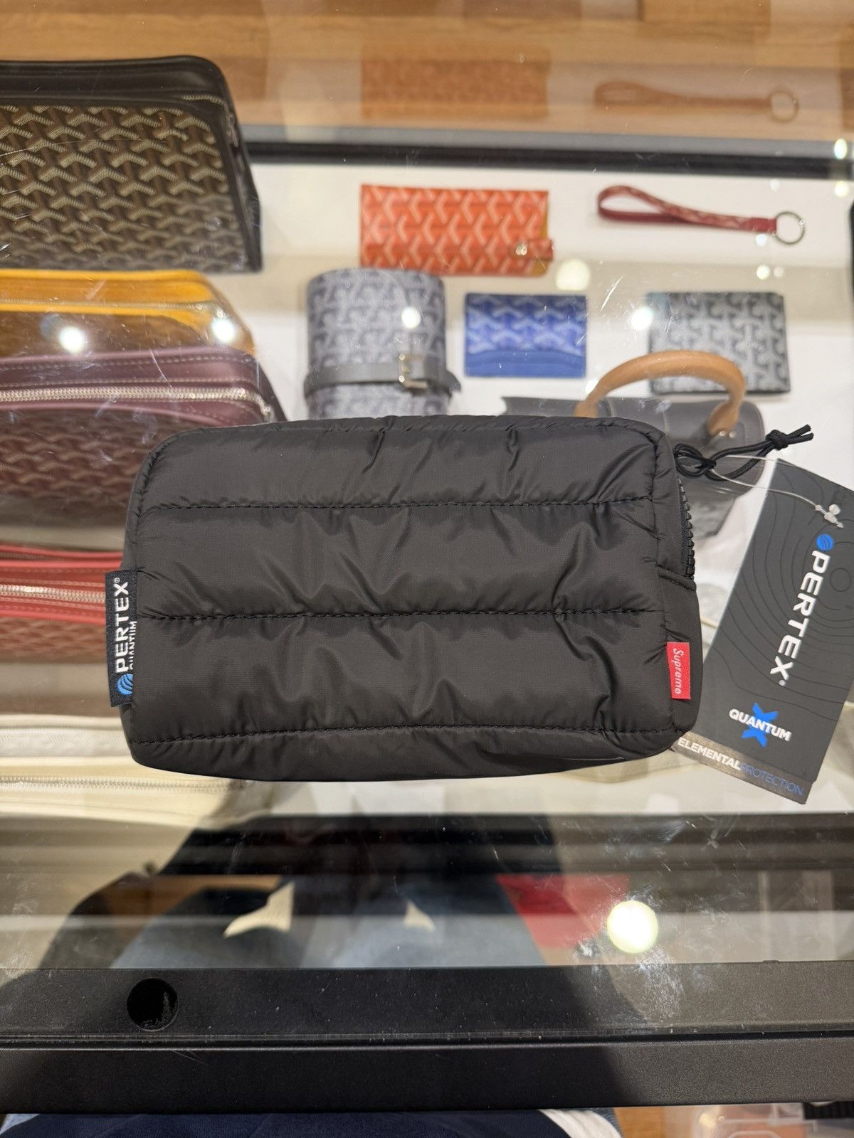 Supreme Supreme x Pertex Puffer Pouch - Black Size ONE SIZE - 3 Thumbnail