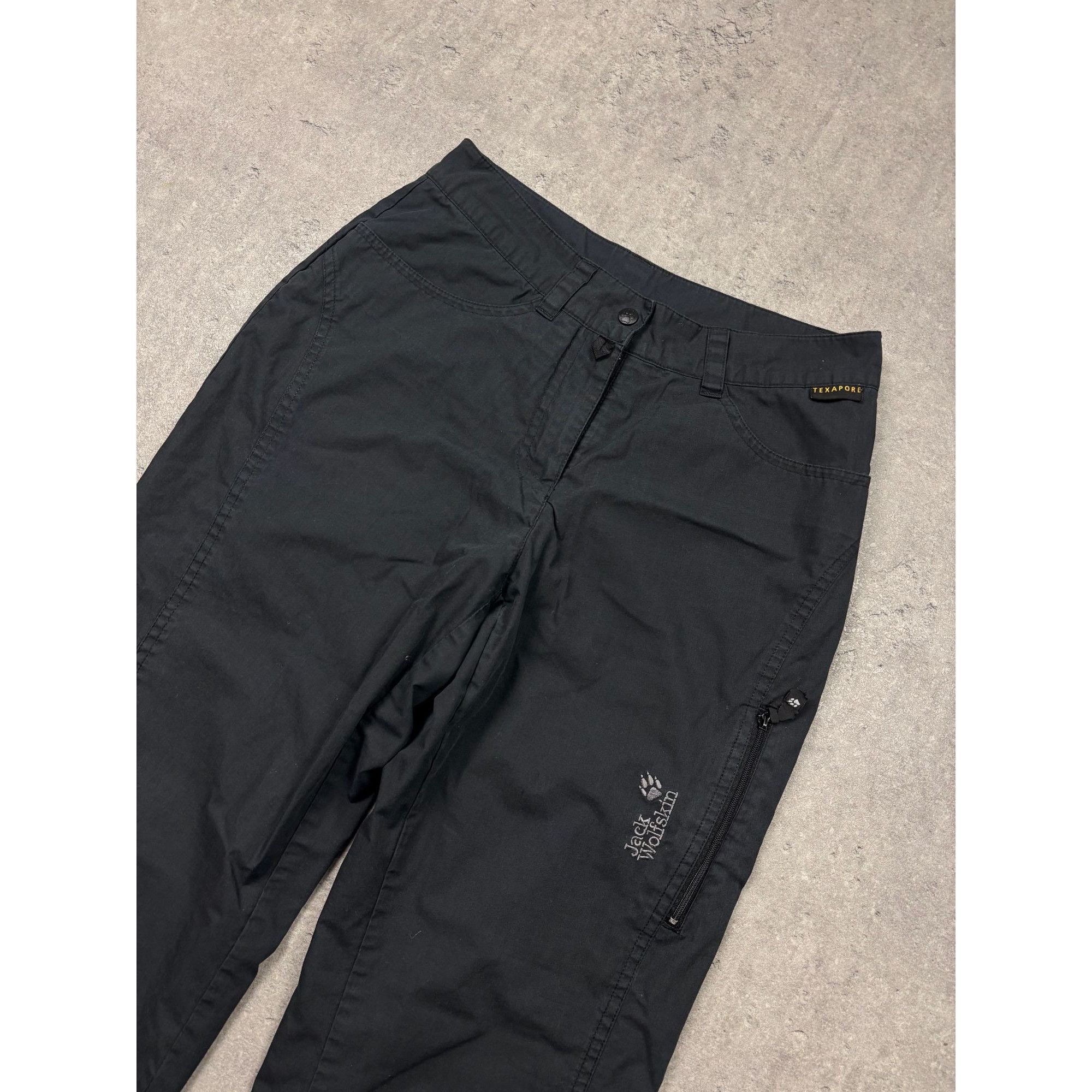 Jack Wolfskin Jack Wolfskin Black Hiking Trousers | Size XS (34) | Great C Size 24" / US 00 / IT 34 - 3 Thumbnail